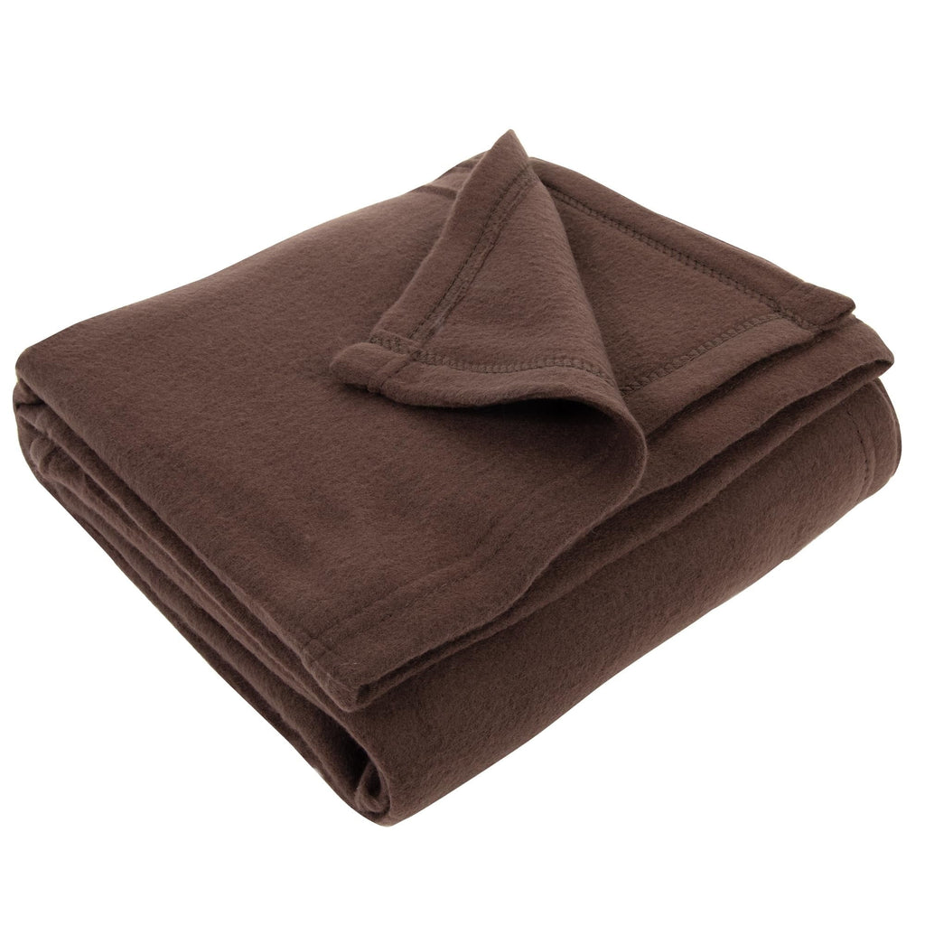Super Soft Flannel Single Solid Color Hypoallergenic 60”L x 50”W Fleece Throw Blanket for Fall, Winter, Spring, Summer, Men, Women, Chil... - Lightweight Plush Warm Blanket for All Seasons Detail