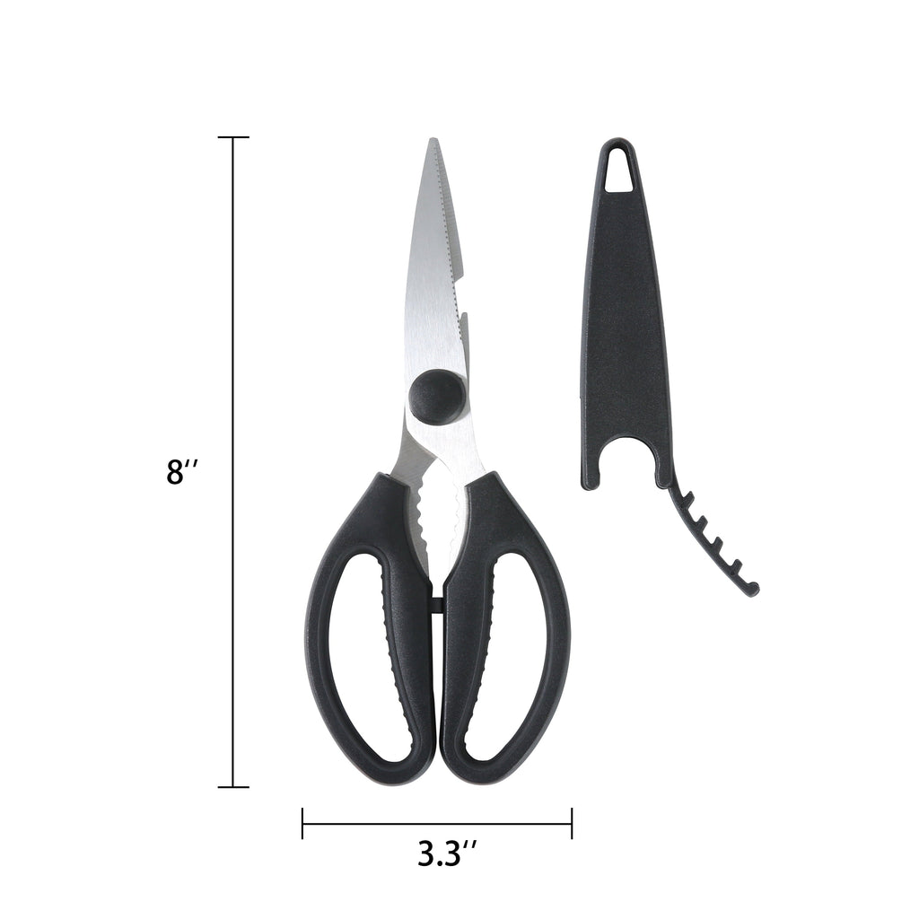Innovative Stainless Steel Multi-Purpose 8.6in Kitchen Shears - Kitchen Gadget Tool for Quick Food Prep Detail