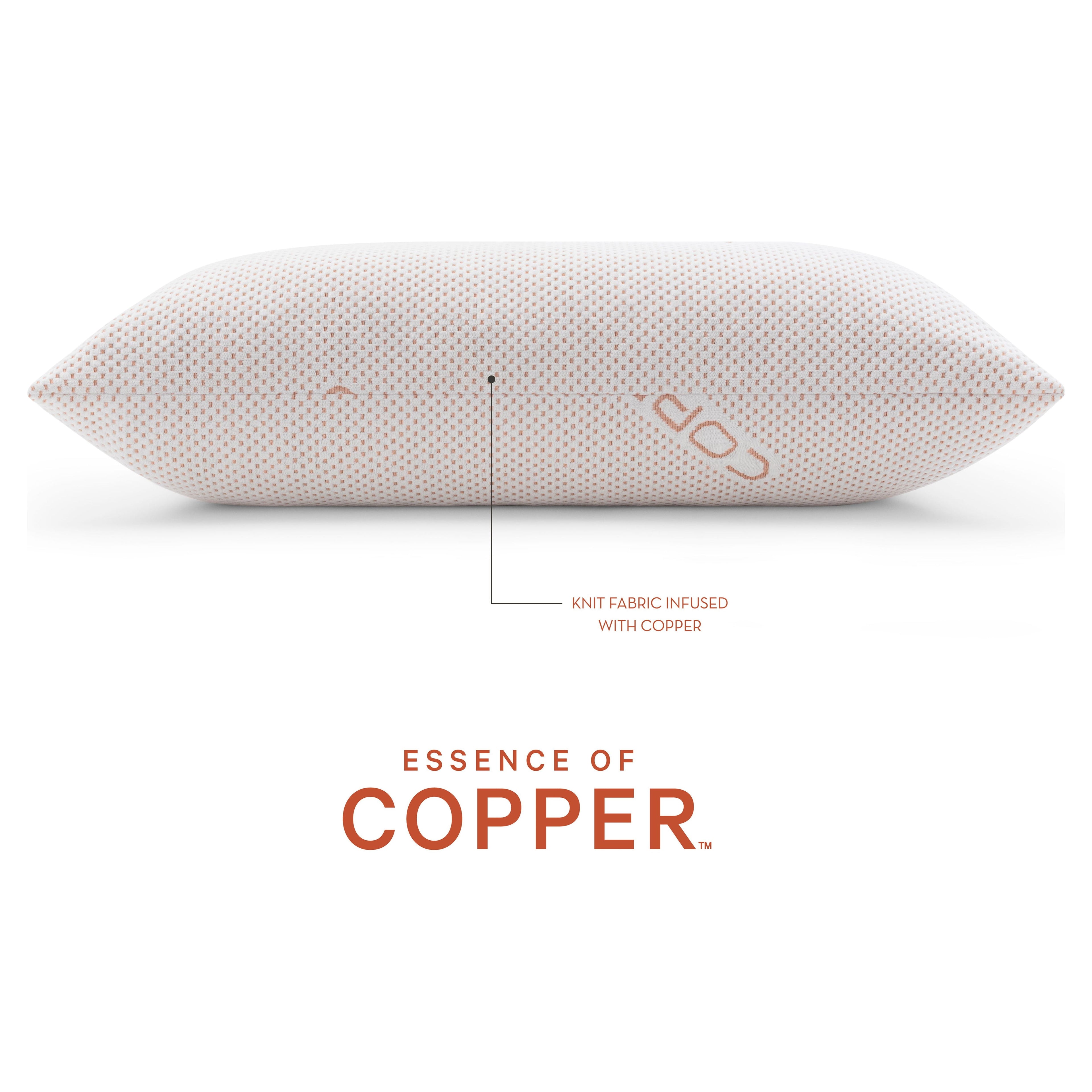 Decorative Plump Luxury Knit Bed Pillow 2 Pack, Standard/Queen, Polyester - Decorative Throw Pillow Cushion for Sofa & Bed Detail