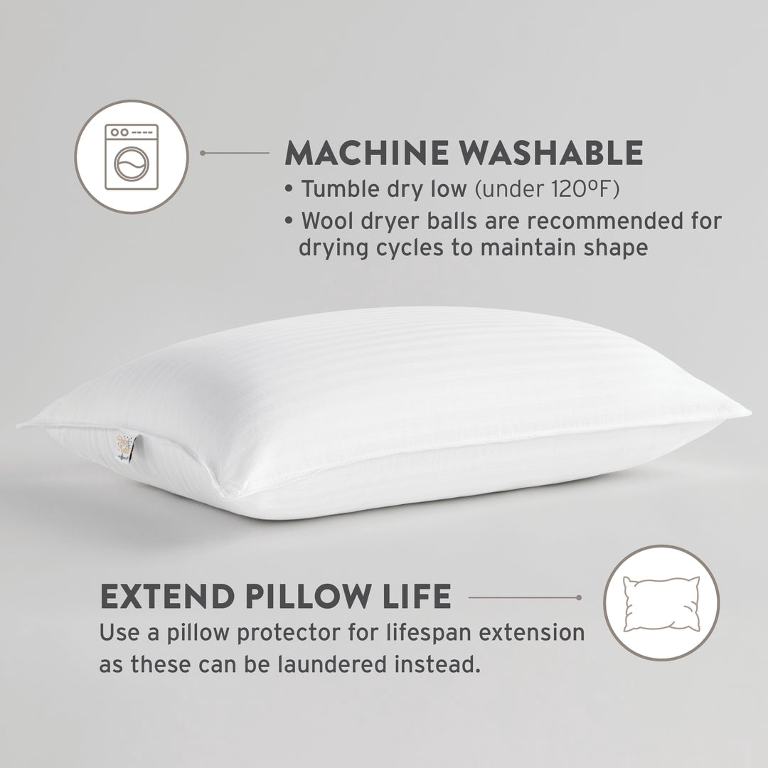 Ergonomic Memory Foam Dolce Notte II Stomach, Side and Back Sleeper Bed Pillow for Sleeping | Hotel and Resort Quality | Hypoallergenic, Do... - Ergonomic Memory Foam Pillow for Neck Pain Support Detail