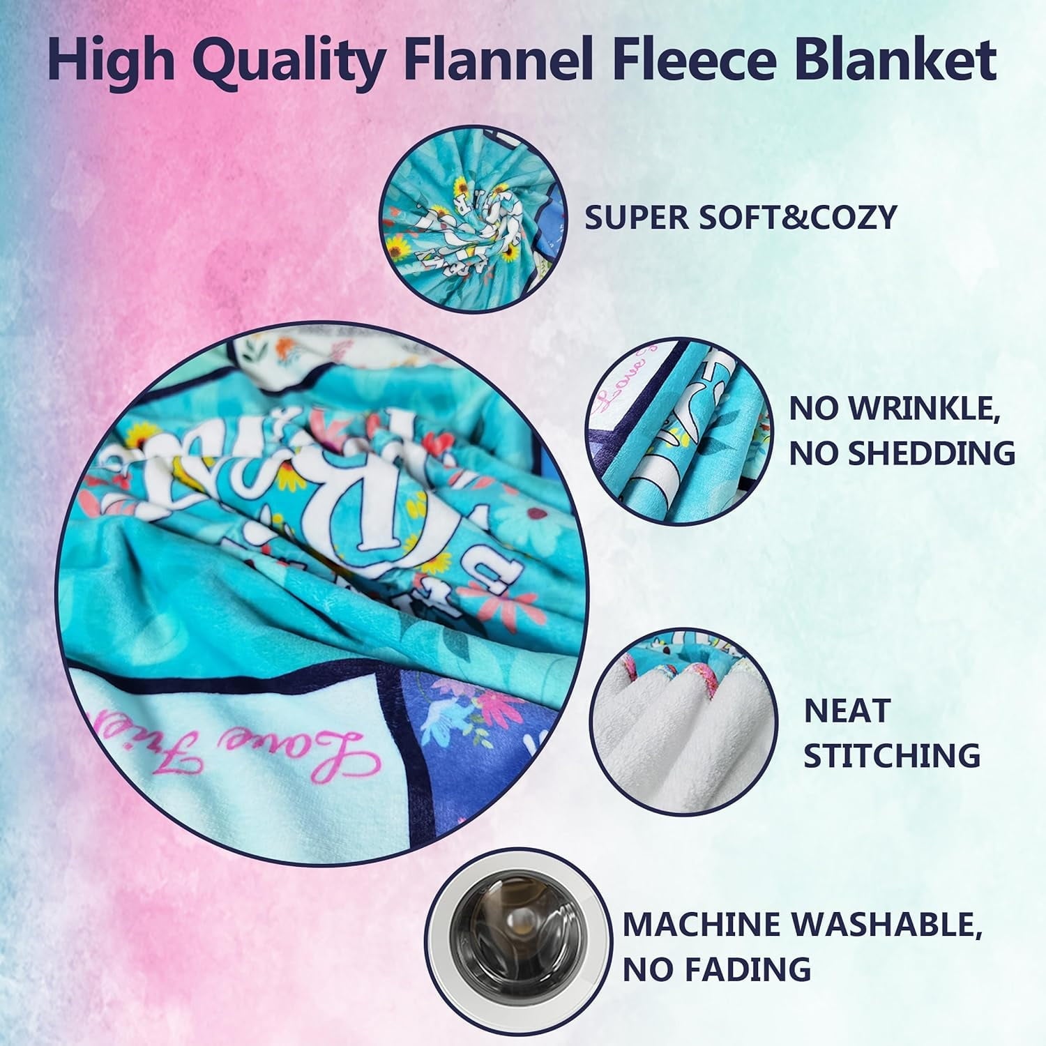 Lightweight Warm Sister Gifts Blanket for Birthday, Mother's Day, Christmas - Big Sister Gift Ideas - Lightweight Plush Warm Blanket for All Seasons Detail