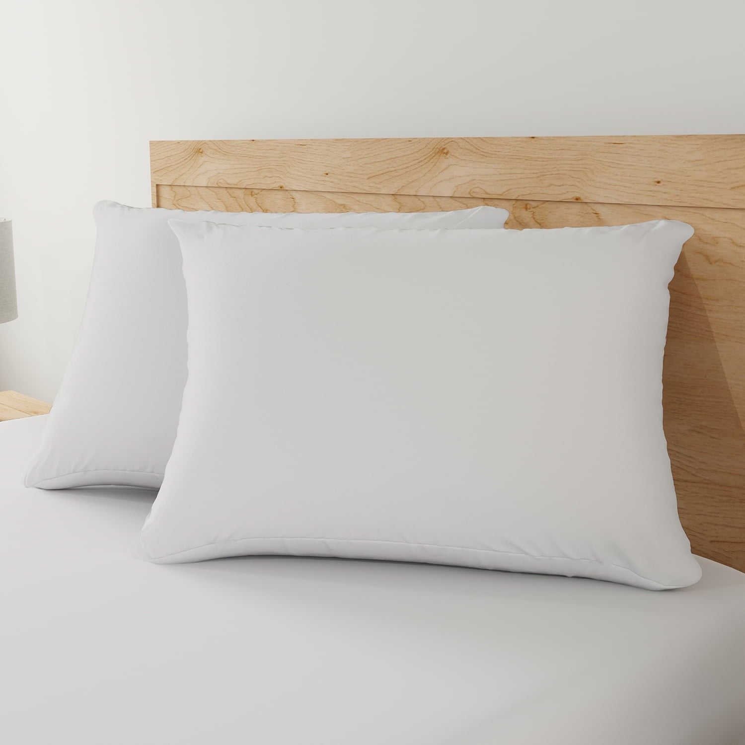 Fluffy Shredded Allergy Relief Bed Pillows, Standard/Queen - Firm Support, Back and Side Sleeper (2 Count) - Orthopedic Shredded Foam Bed Pillow Set Detail