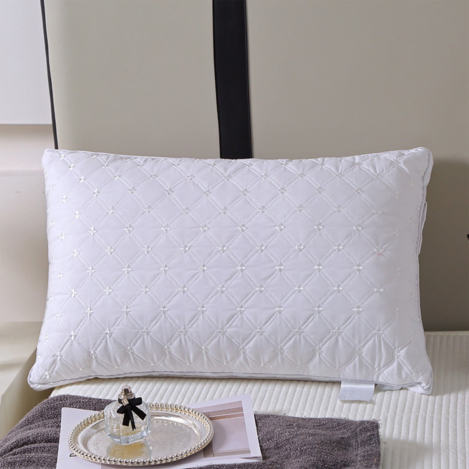 Orthopedic Support Hotel Grade Extra Soft Pillows Queen Size Set of 2 Supportive Bed Pillow for Back Side and Stomach Sleepers, Breathab... - Ergonomic Memory Foam Pillow for Neck Pain Support Detail