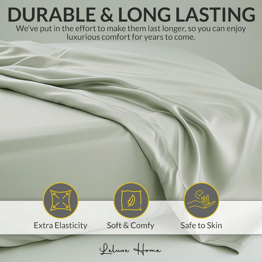 Ultra-Soft 4-Piece Full Pink Sheet Set - Cooling, Wrinkle-Free - Premium Ultra-Soft Pillowcase Pair for Sleeping Detail