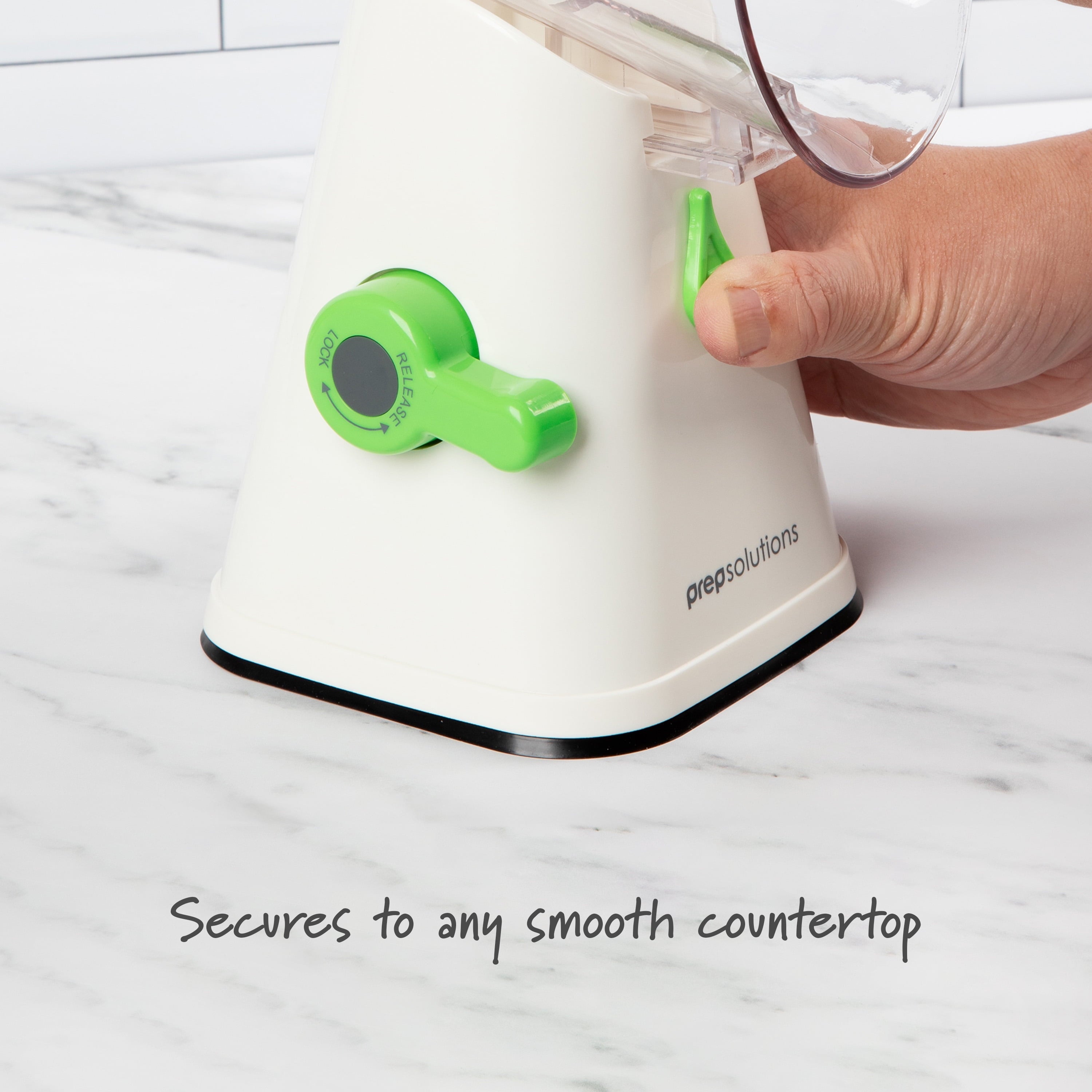 Ergonomic Manual Manual Rotary Grater & Slicer - Kitchen Gadget Tool for Quick Food Prep Detail