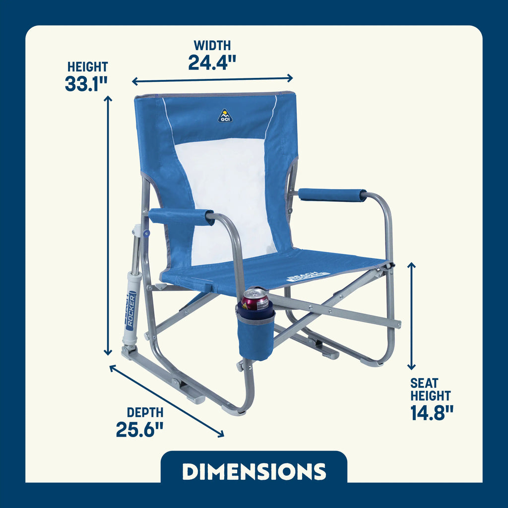 Smooth Motion Beach Rocker - Choice 712 - RoadTrip Rocker Smooth Motion Camp Chair Detail