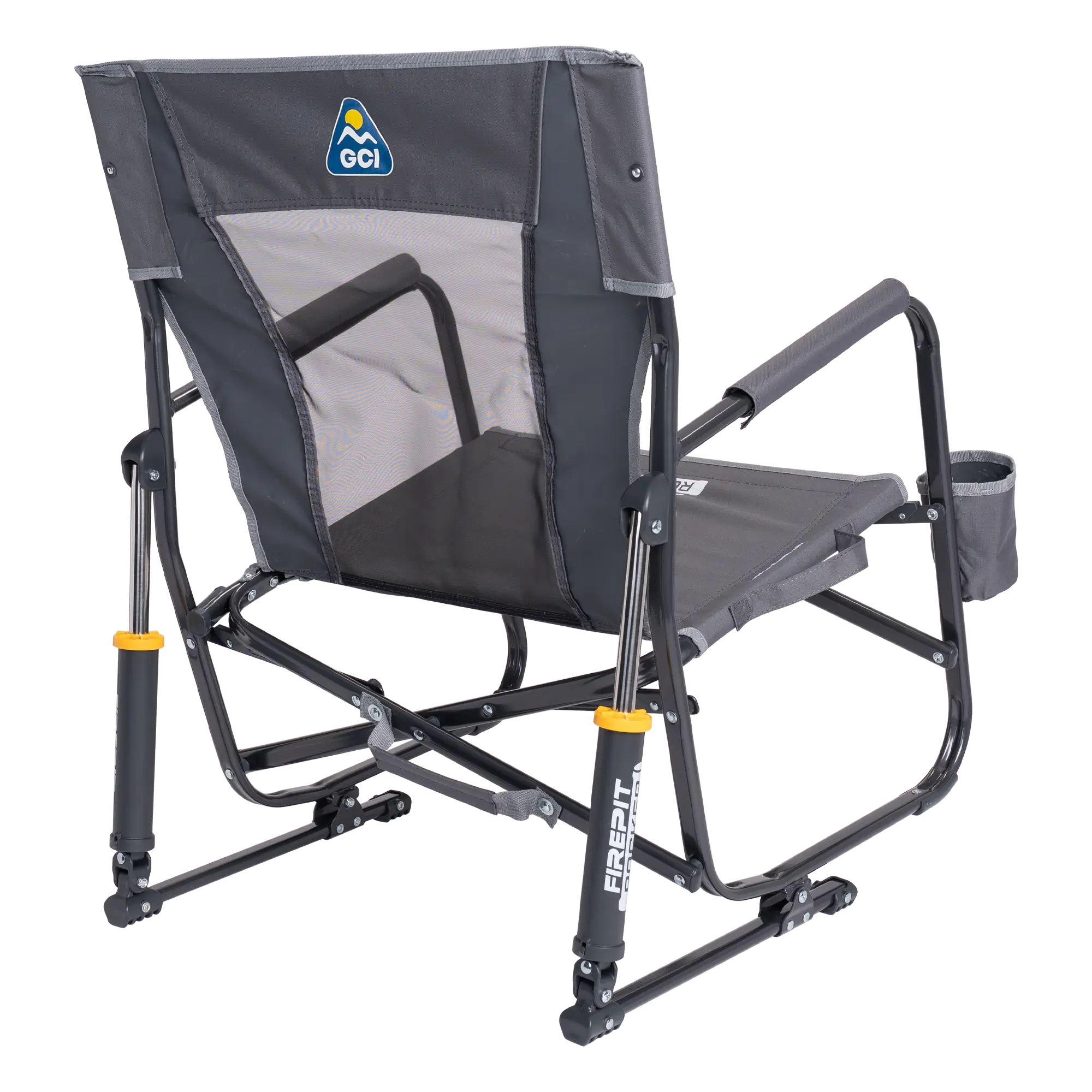 Premium All-Weather FirePit Rocker - Choice 737 - Freestyle Rocker Portable Outdoor Folding Chair Detail