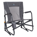 Premium All-Weather FirePit Rocker - Choice 737 - Freestyle Rocker Portable Outdoor Folding Chair - Pewter