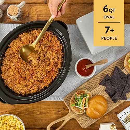 Triple-Insulated Crock-Pot MyTime 6 Quart Programmable Slow Cooker S08D - Programmable Slow Cooker with Oval Ceramic Pot Detail