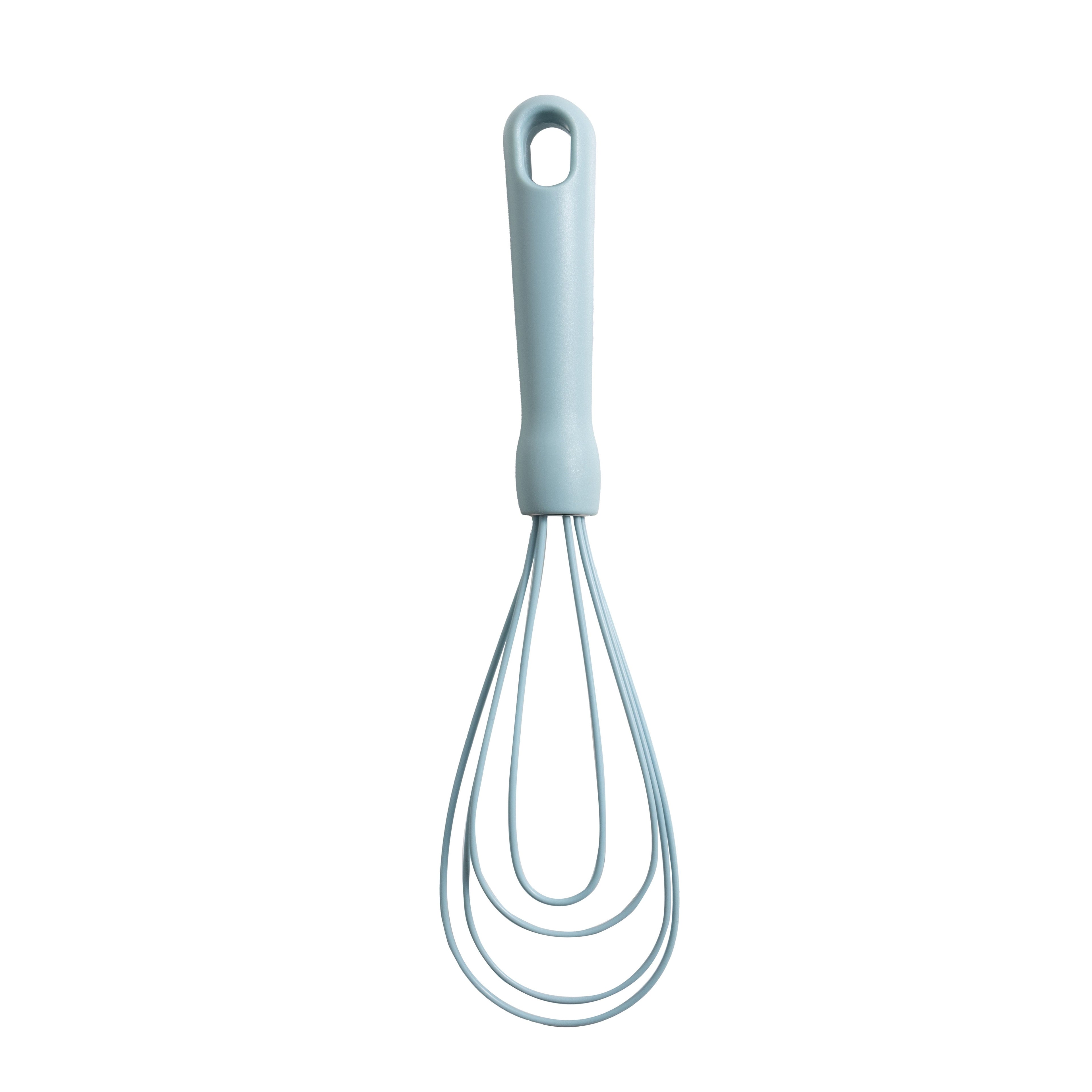 Ergonomic Manual 3-Piece Silicone Whisk Set, 10.5"/10.4"/9.6" L, Blue Color - Innovative Kitchen Helper for Modern Cooking Detail