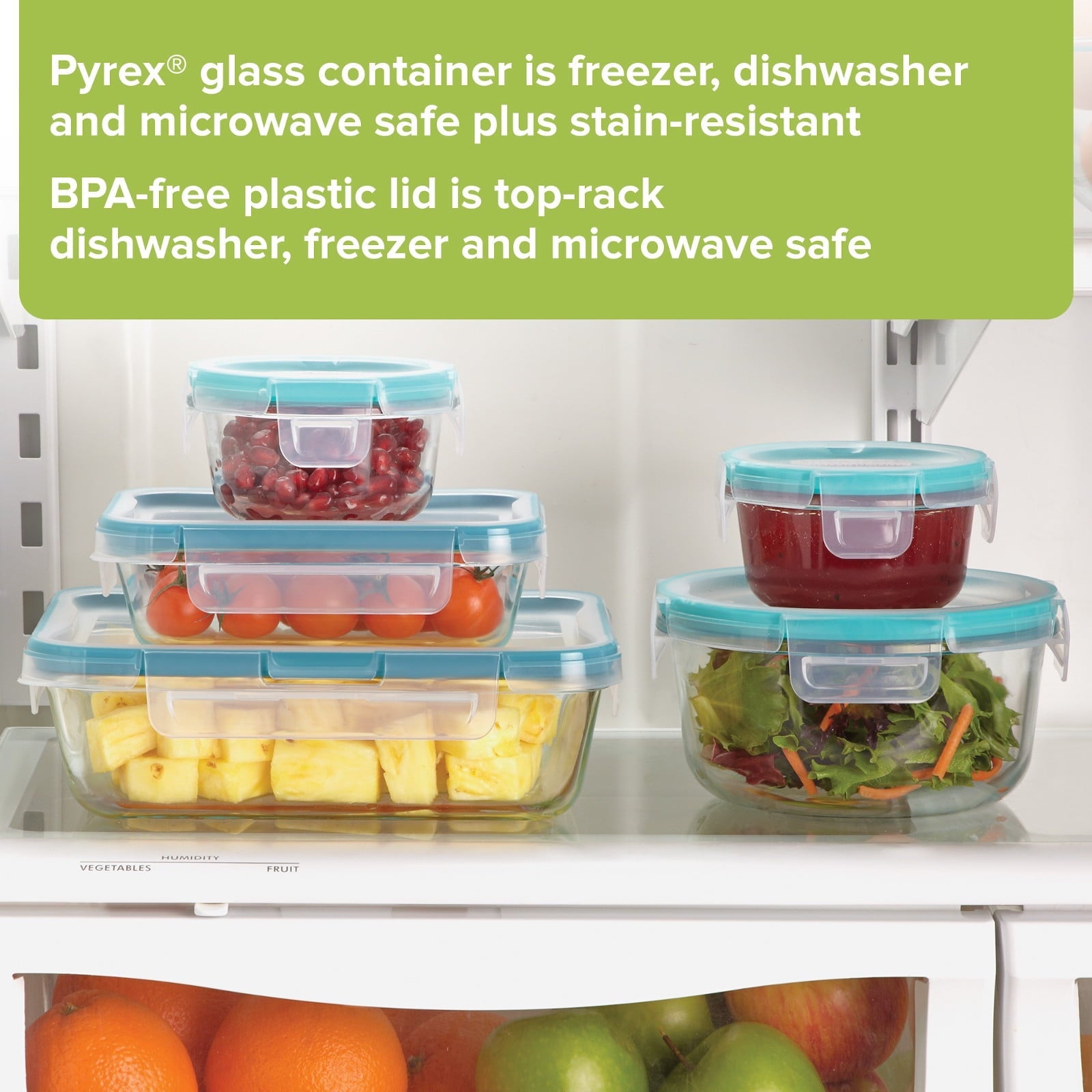 Playful Geometric Glass Storage Set, 10 Piece - Fun Food Fidget Cookie Squishable Toy Detail