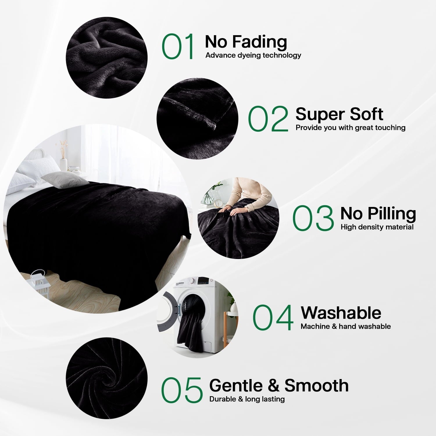 Super Soft Flannel Microplush Fleece Blanket Cozy for Bed and Throw Cozy for Bed and Throw 310 GSM Soft Microfiber Lightweight Warm Fluf... - Luxury Knitted Decorative Throw Blanket with Fringes Detail