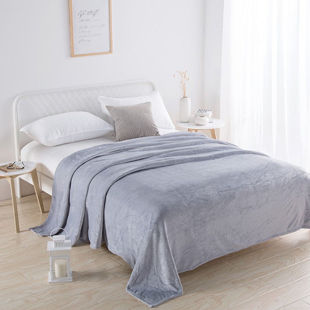 Lightweight Warm Under $5 Flannel Blanket 27.56X39.37 Inches Blanket Soft Cozy Throw Blanket for Couch, Bed, Household Blanket for All... - Super Soft Reversible Sherpa Flannel Blanket Detail