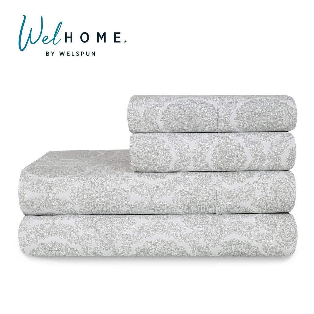 Breathable Luxury 100% Cotton Queen Sheets Set, 4 Piece Bed Sheets Set with HeiQ Fresh, Percale Weave, Hotel Luxury, Ultra Soft Sheets ... - Premium Ultra-Soft Pillowcase Pair for Sleeping Detail