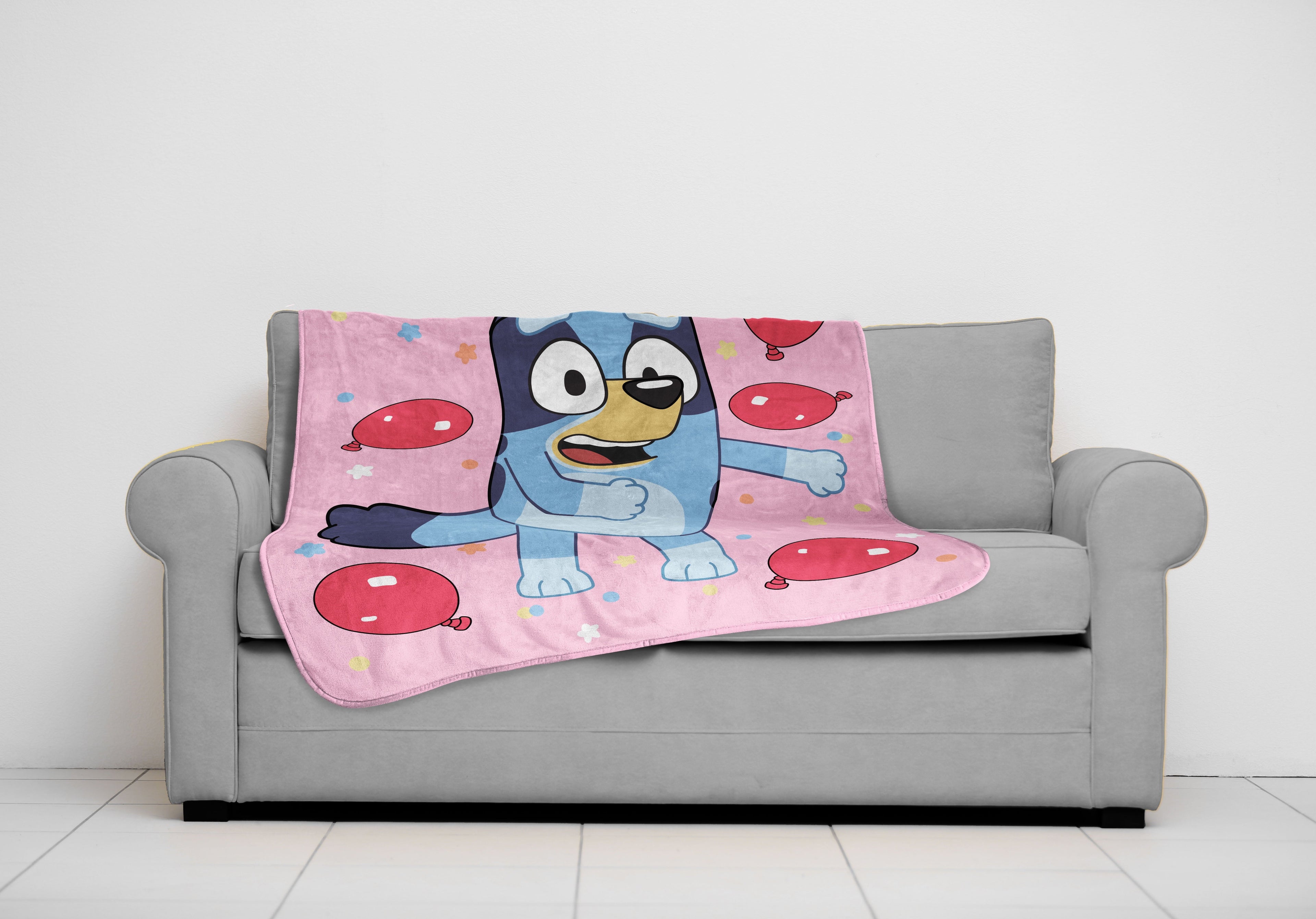 Cozy Fleece Balloon Party 46" x 60" Throw Blanket, Kids, Pink, Microfiber - Lightweight Plush Warm Blanket for All Seasons - Default Title