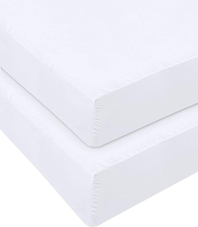 Ultra-Soft Jersey Knit Microfiber 2 Twin XL Fitted Bottom Bed Sheets (2-Pack) 1800 Ultra Soft - Hypoallergenic - 15" Deep Pocket... - Cooling Hotel Quality Bedding Sheets and Pillowcases Detail