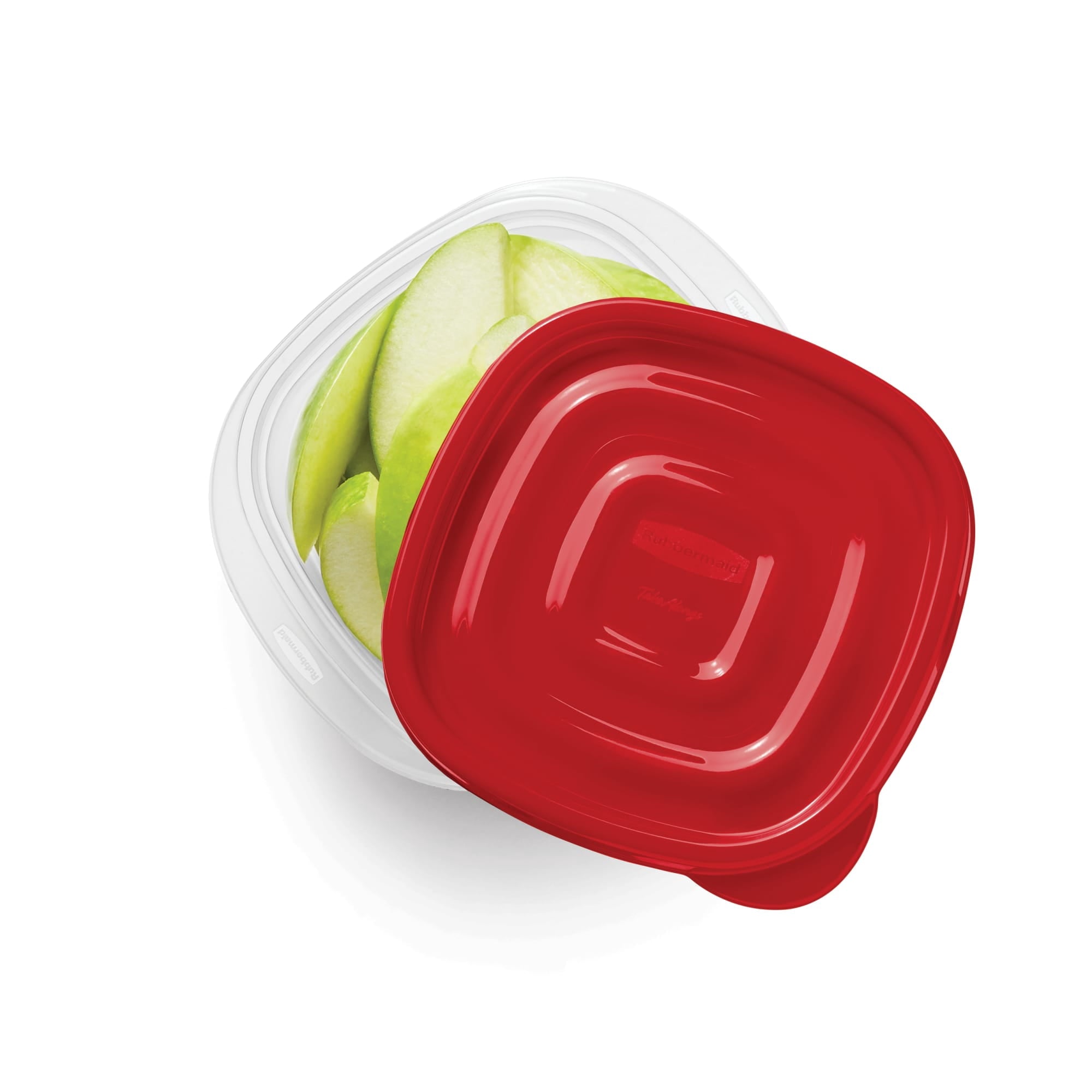 Playful Geometric 1.26-Cup Small Square Food Storage Containers, Ruby Red, 5 pack - Fun Food Fidget Cookie Squishable Toy Detail