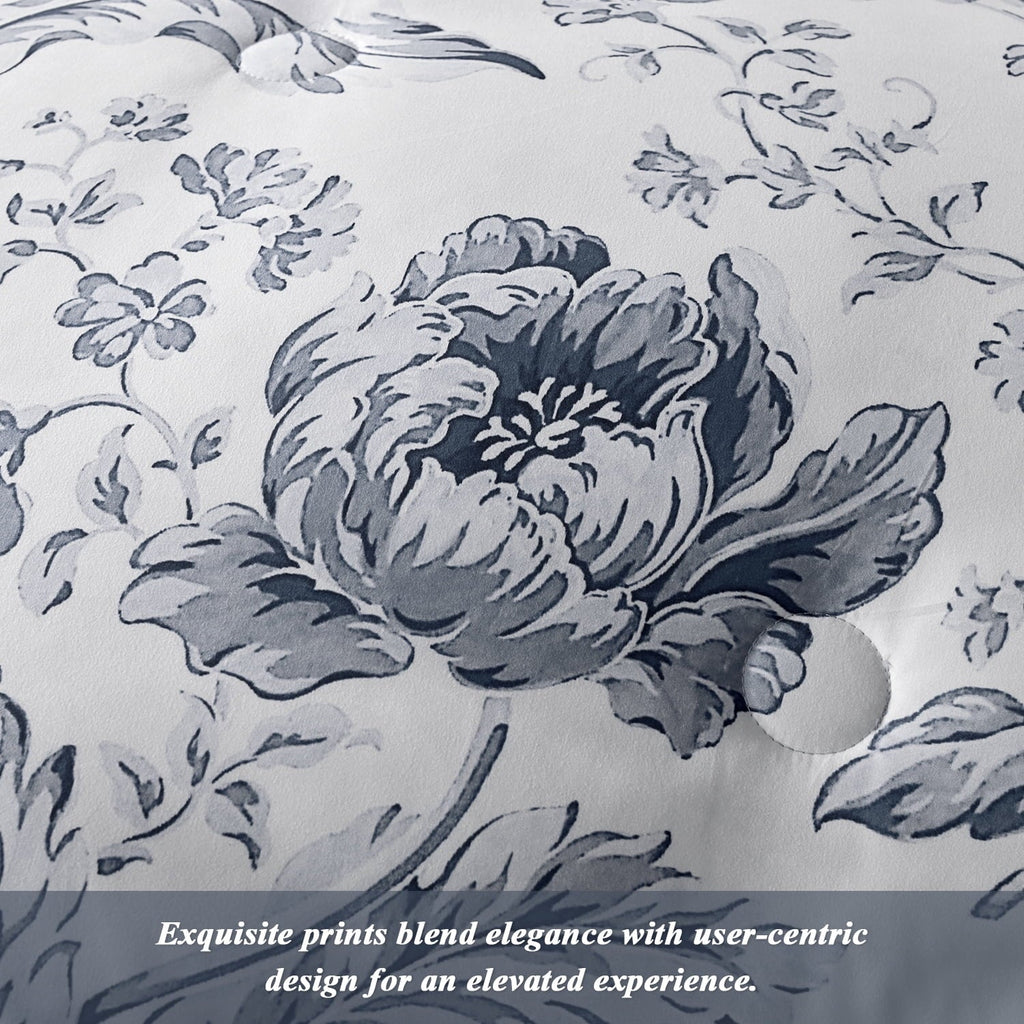 Luxurious Quilted Queen Comforter Sets,7-Pieces Reversible Bedding Sets,Bed in a Bag with Comforter,Flat Sheet and Fitted Sheet,Pillowc... - Hypoallergenic Ultra-Fluffy Quilt for Winter Detail