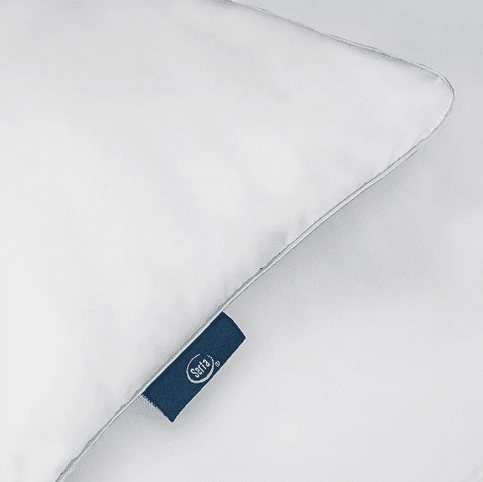 Ergonomic Memory Foam Queen Microfiber Polyester Bed Pillows Hypoallergenic (2 Count) - Orthopedic Shredded Foam Bed Pillow Set Detail