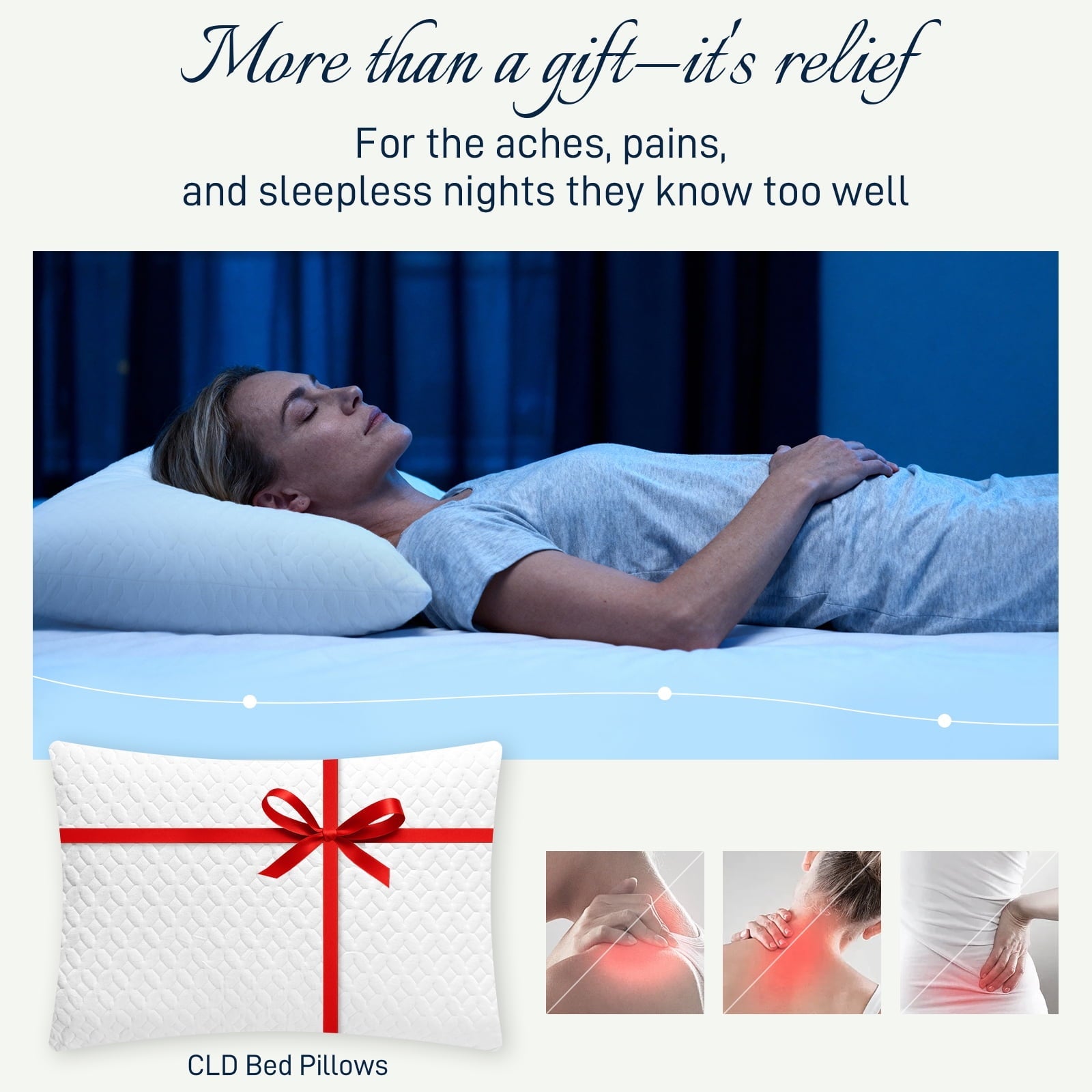 Orthopedic Support Bed Pillows Cross Cut Memory Foam For Sleeping,Queen Size Bedding Pillow(White), Original Pillow for Sleeping，Adjusta... - Orthopedic Shredded Foam Bed Pillow Set Detail
