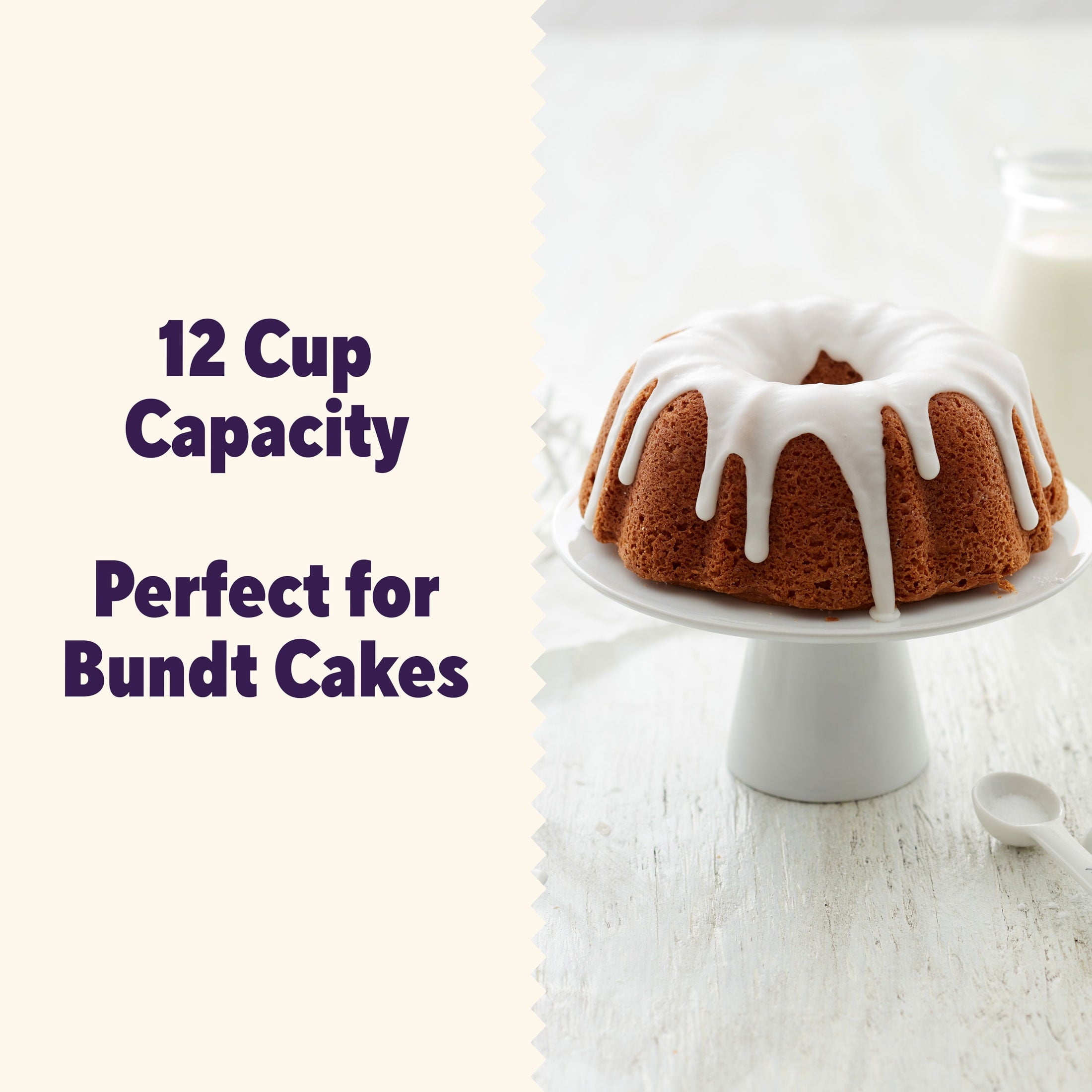 Ergonomic Manual Everyday Non-Stick Bundt Cake Pan 9.51" Fluted Tube Baking Pan, Packaging May Vary - Premium Stainless Steel Garlic Presser & Peeler Detail
