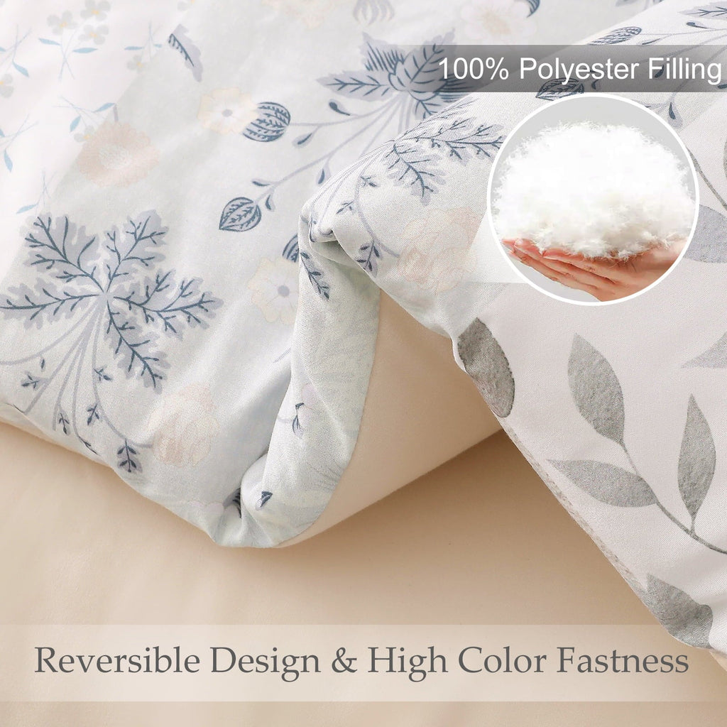 Hypoallergenic Cloud 3-Piece Patchwork King Size Comforter Set, Microfiber Bedding Down Alternative Comforter for All Seasons with 2 Pillo... - Hypoallergenic Ultra-Fluffy Quilt for Winter Detail