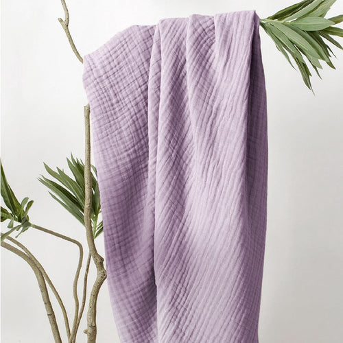 Decorative Knitted 100% Cotton Muslin Blanket Large 50" x 70", 6 Layers Lightweight and Breathable Throw Blankets for Couch, Soft Coolin... - Cozy Fleece Throw Blanket for Couch & Bed Detail