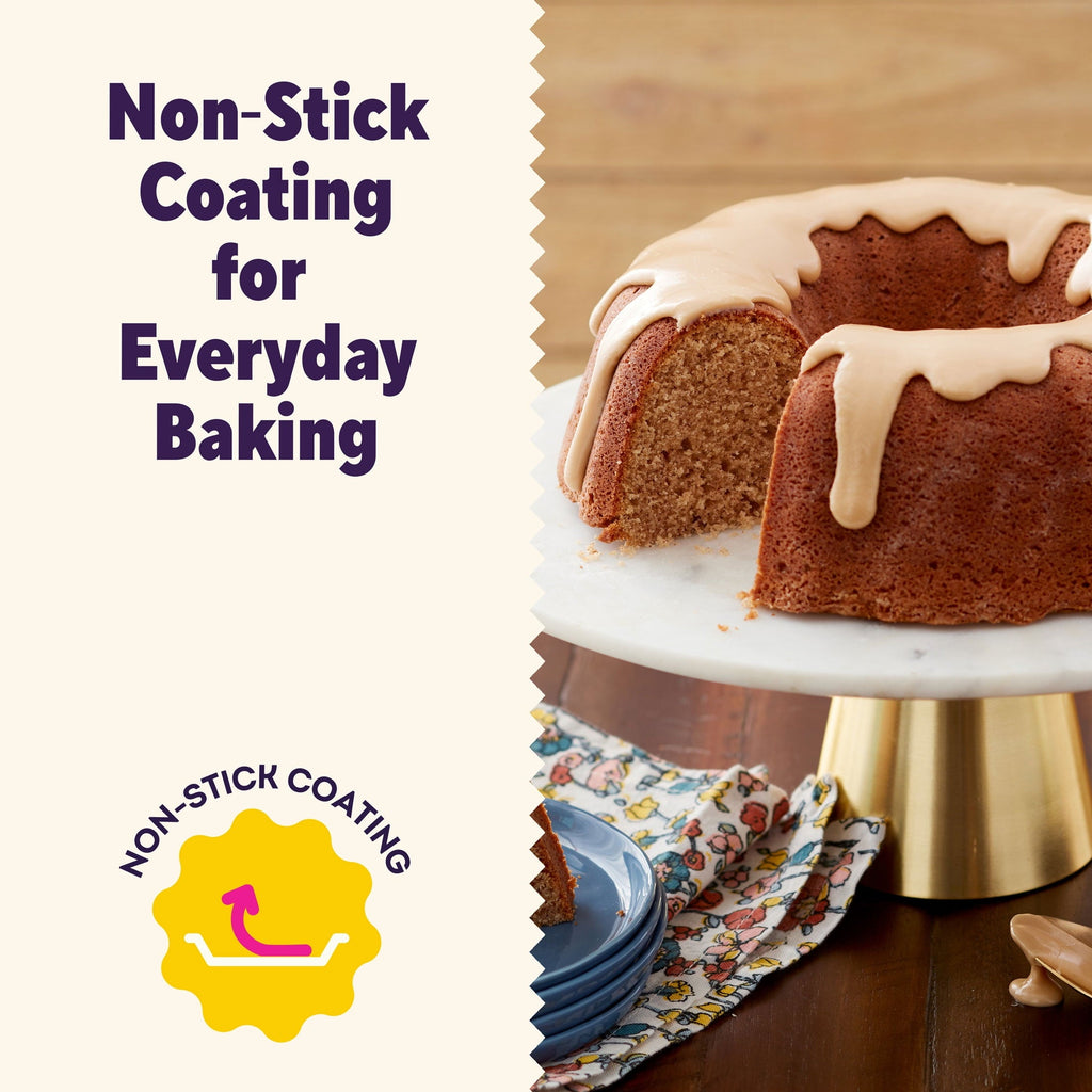 Ergonomic Manual Everyday Non-Stick Bundt Cake Pan 9.51" Fluted Tube Baking Pan, Packaging May Vary - Premium Stainless Steel Garlic Presser & Peeler Detail