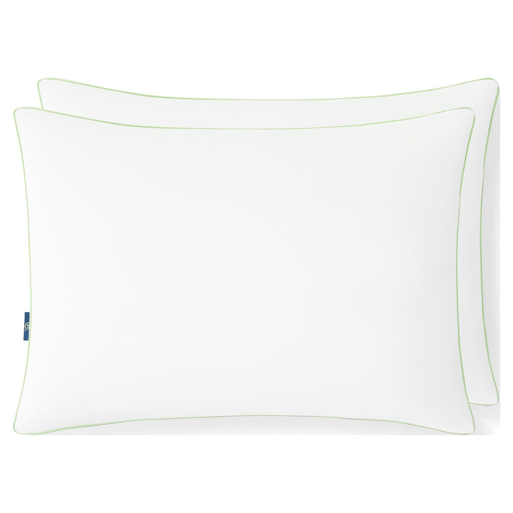 Ergonomic Memory Foam Firm Bed Pillow, Standard/Queen, 2 Pack - Decorative Throw Pillow Cushion for Sofa & Bed Detail