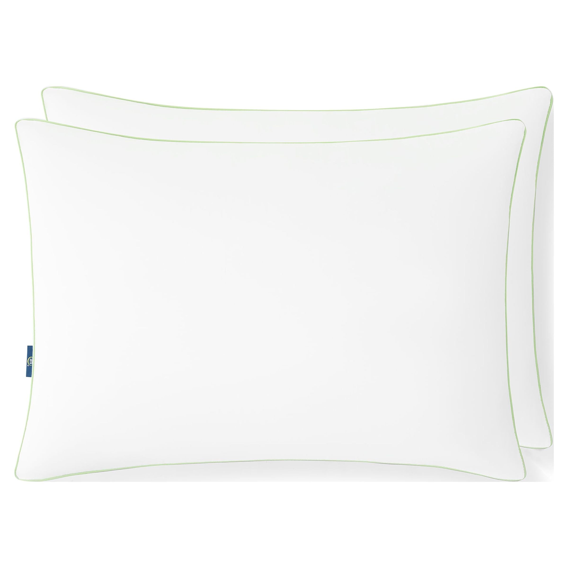 Ergonomic Memory Foam Firm Bed Pillow, Standard/Queen, 2 Pack - Decorative Throw Pillow Cushion for Sofa & Bed Detail