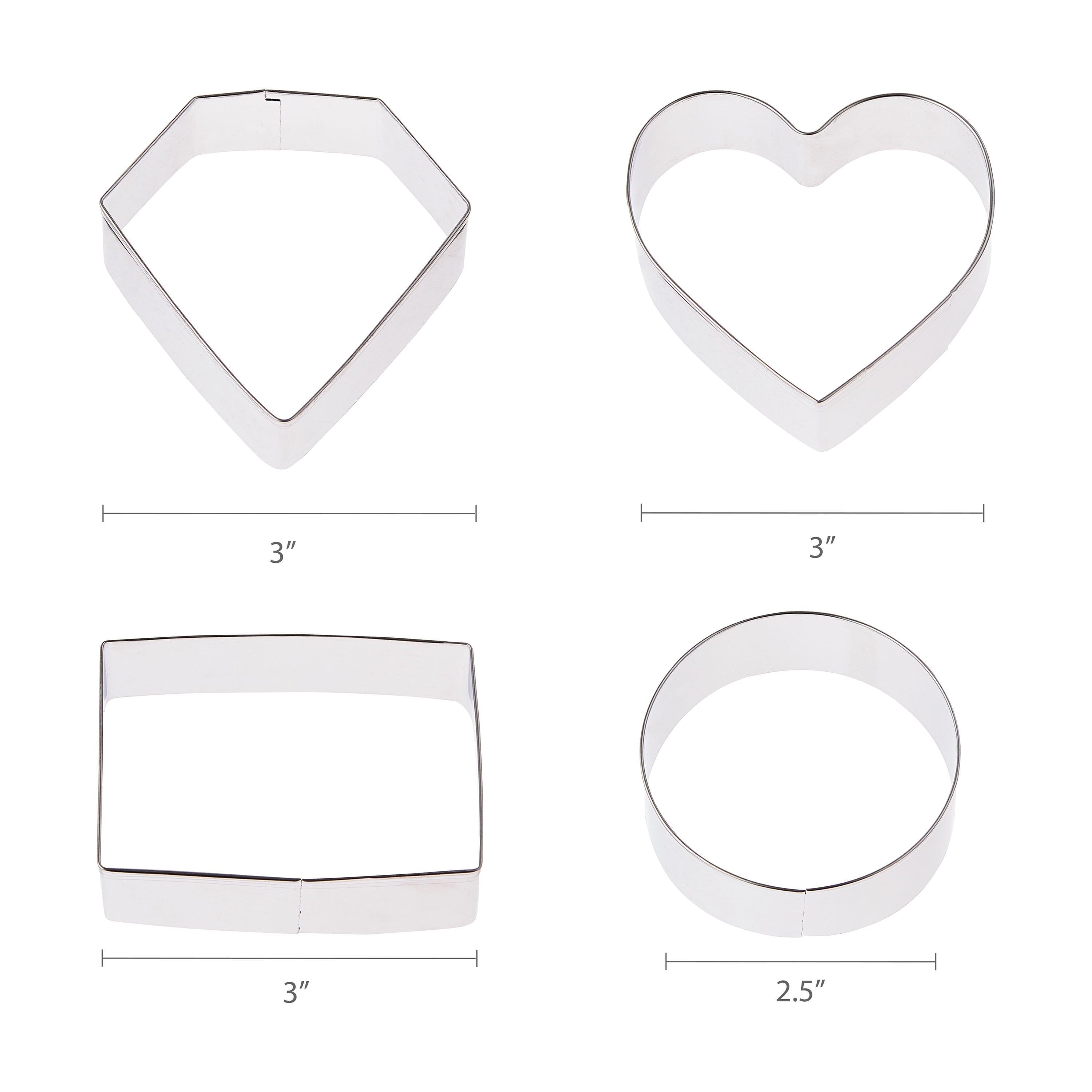 Multi-Functional Metal Shaped Cookie Cutters Set, 14 Pieces - Innovative Kitchen Helper for Modern Cooking Detail