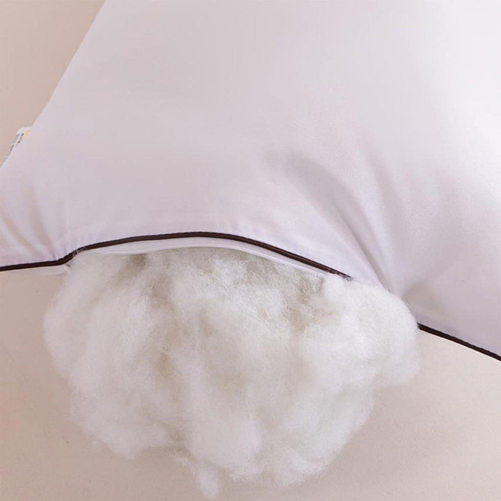 Decorative Plump Long Pillows For Bed King Clearance! 100*48cm White Gentle Support Soybean Pillow, Comfortable Breathable Bed Pillows... - Hotel Quality Plush Sleeping Pillows Detail