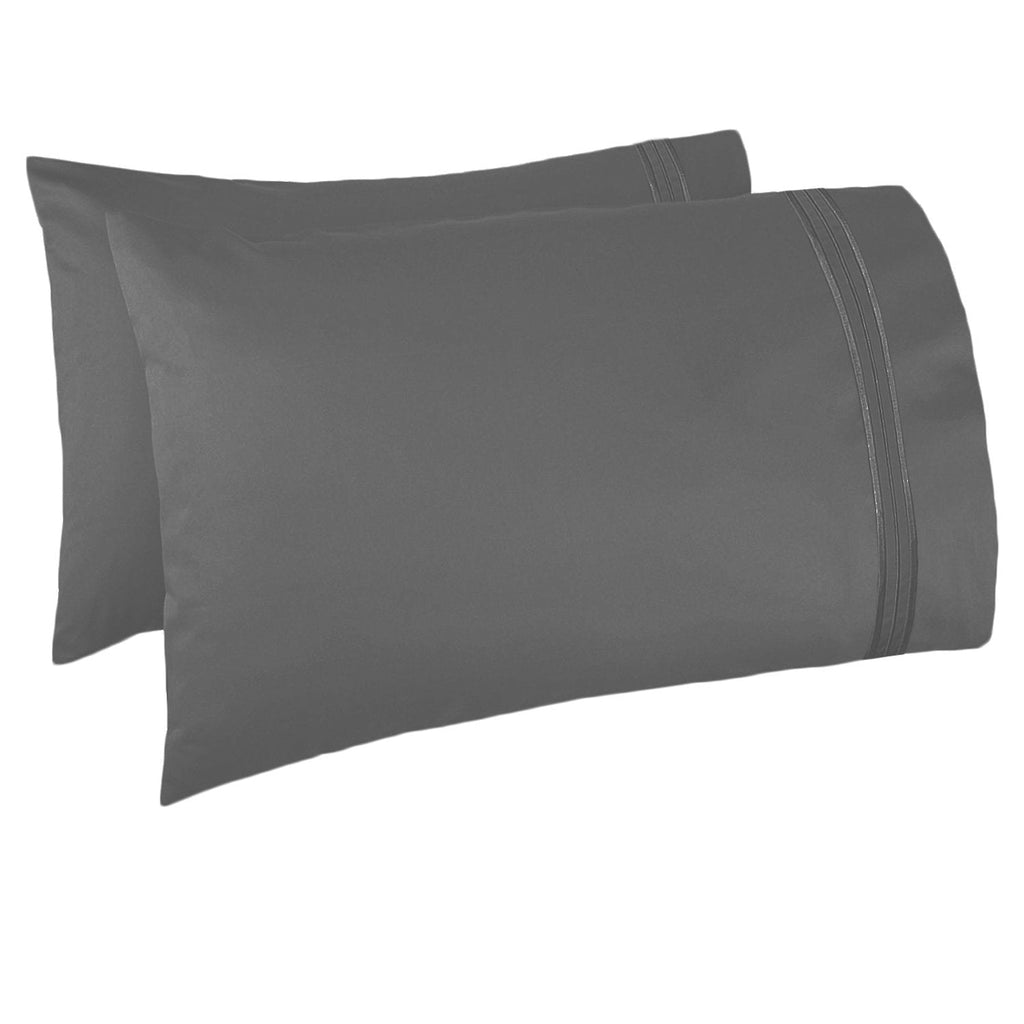 Premium Egyptian Cotton 6 Piece 1800 Collection Bed Sheet Set with Extra Pillowcases, Deep Pockets Fitted Sheet, 100% Soft Microfiber, Hypoal... - Breathable Egyptian Cotton Flat & Fitted Sheets Detail