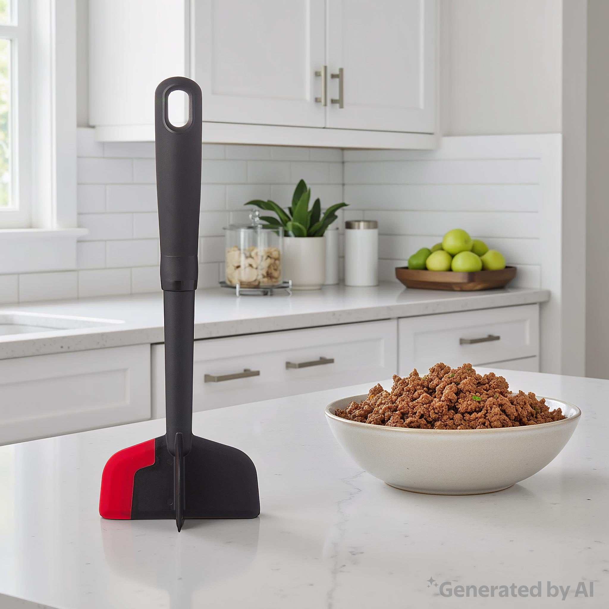Time-Saving Silicone Meat Masher and Chopper, Black - Innovative Kitchen Helper for Modern Cooking Detail