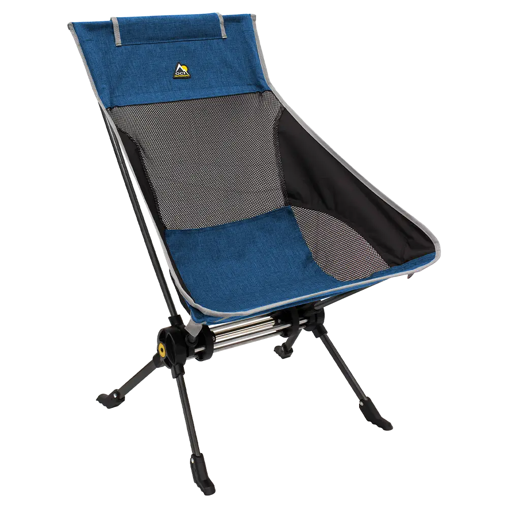 Smooth Motion ComPack Rocker - Choice 980 - RoadTrip Rocker Smooth Motion Camp Chair - Heathered Royal