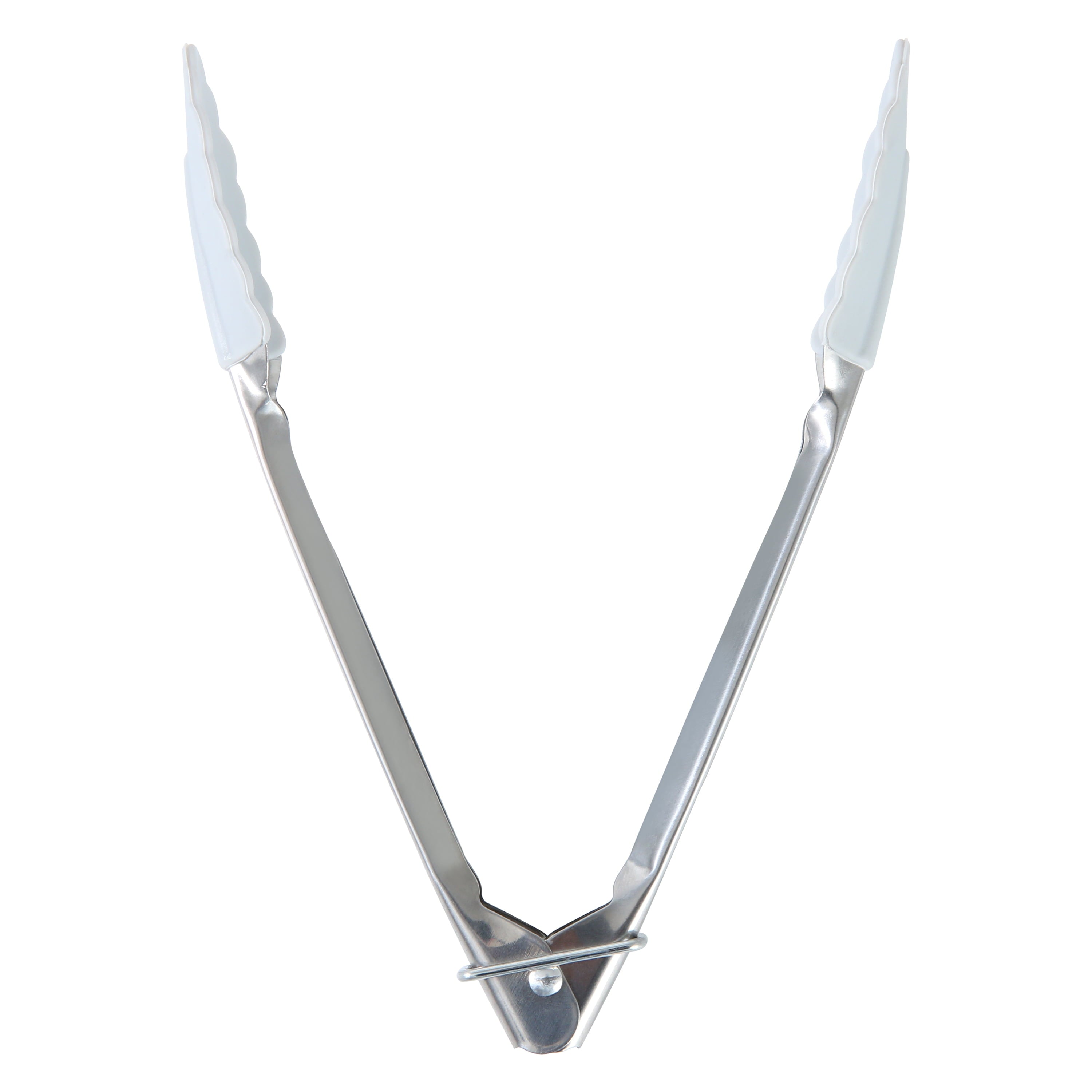 Heavy Duty Stainless Steel and Silicone Mini Food Tongs Grey - High-Precision Culinary Tool for Baking & Cooking Detail