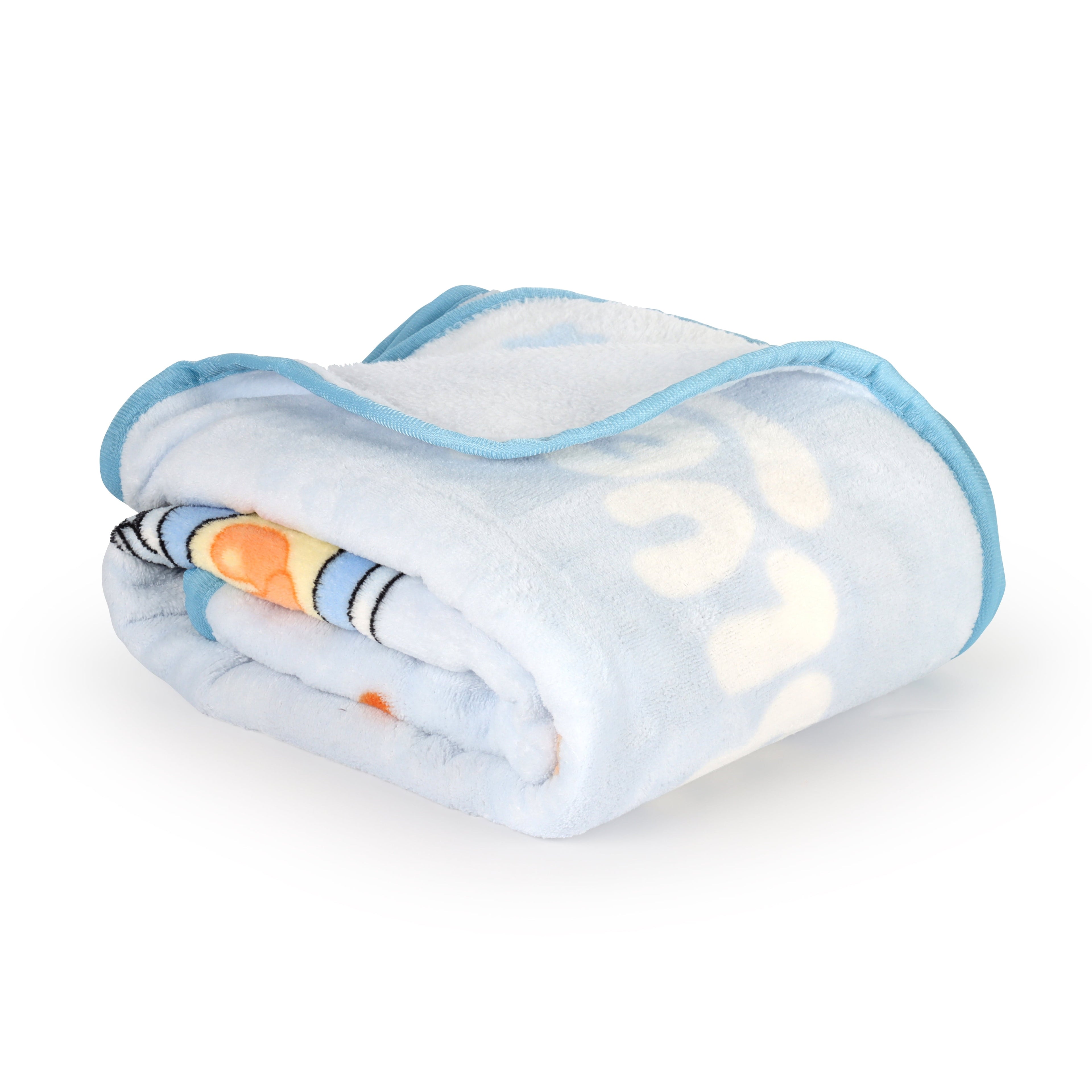 Decorative Knitted Family Kids Throw Blanket, Soft Coral Fleece, Multicolor, 46" x 60" - Cozy Fleece Throw Blanket for Couch & Bed Detail