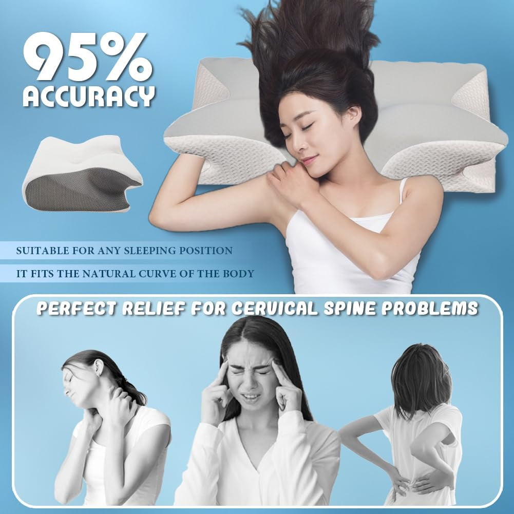 Decorative Plump Airway Pro Sleep Apnea Pillow, Airway Pro Cervical Pillow - All-Night Neck Support, Ergonomic Pillows for All Sleepin... - Decorative Throw Pillow Cushion for Sofa & Bed Detail