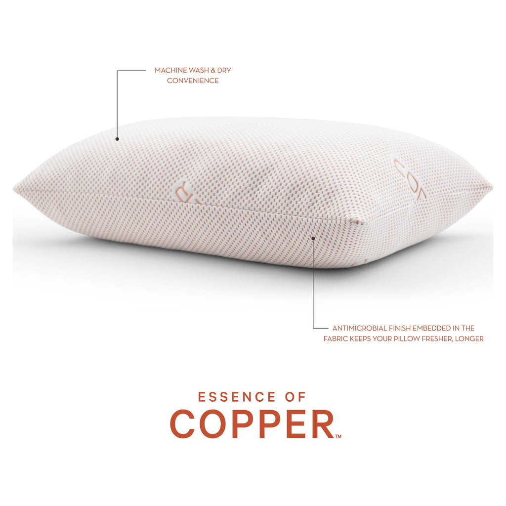 Decorative Plump Luxury Knit Bed Pillow 2 Pack, Standard/Queen, Polyester - Decorative Throw Pillow Cushion for Sofa & Bed Detail