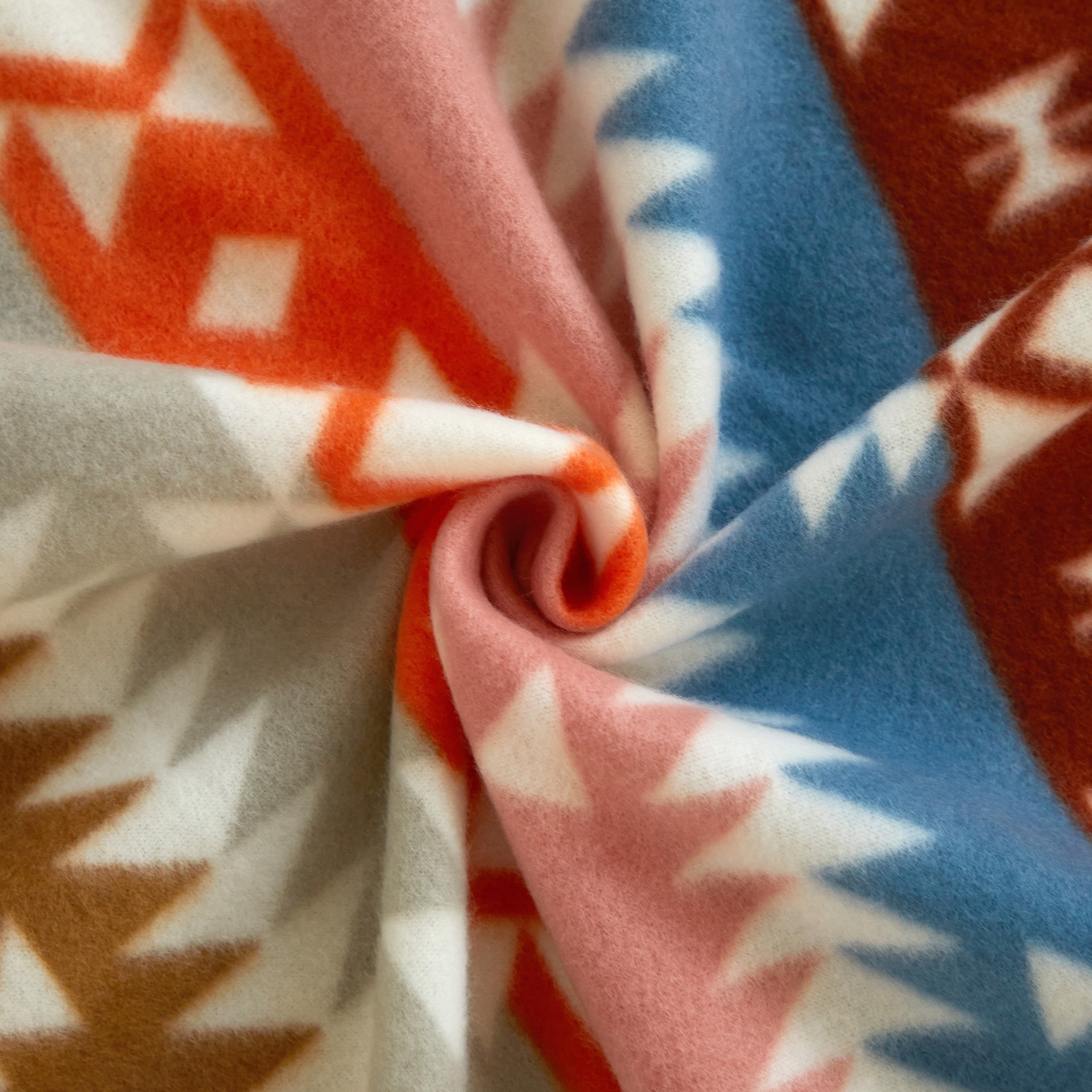 Reversible Sherpa Stripe Fleece Throw - Lightweight Plush Warm Blanket for All Seasons Detail