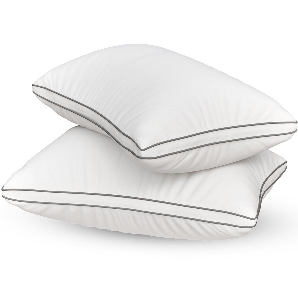 Fluffy Shredded Bed Pillows Queen Size Set of 2 - Luxury Down Alternative Pillow - 5 Star Hotel Pillows for Back, Side and Stomach Sl... - Ergonomic Memory Foam Pillow for Neck Pain Support Detail