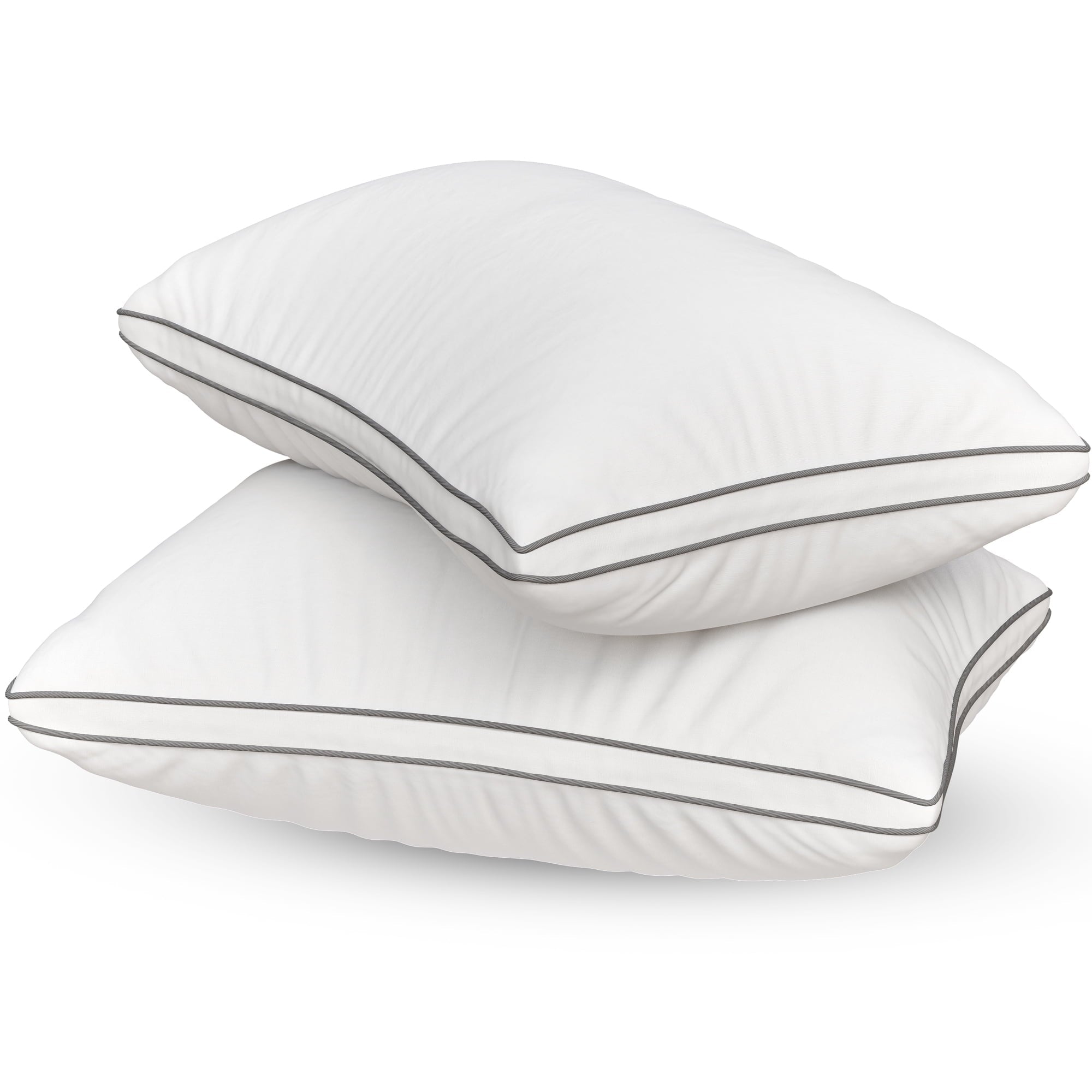 Fluffy Shredded Bed Pillows Queen Size Set of 2 - Luxury Down Alternative Pillow - 5 Star Hotel Pillows for Back, Side and Stomach Sl... - Ergonomic Memory Foam Pillow for Neck Pain Support Detail