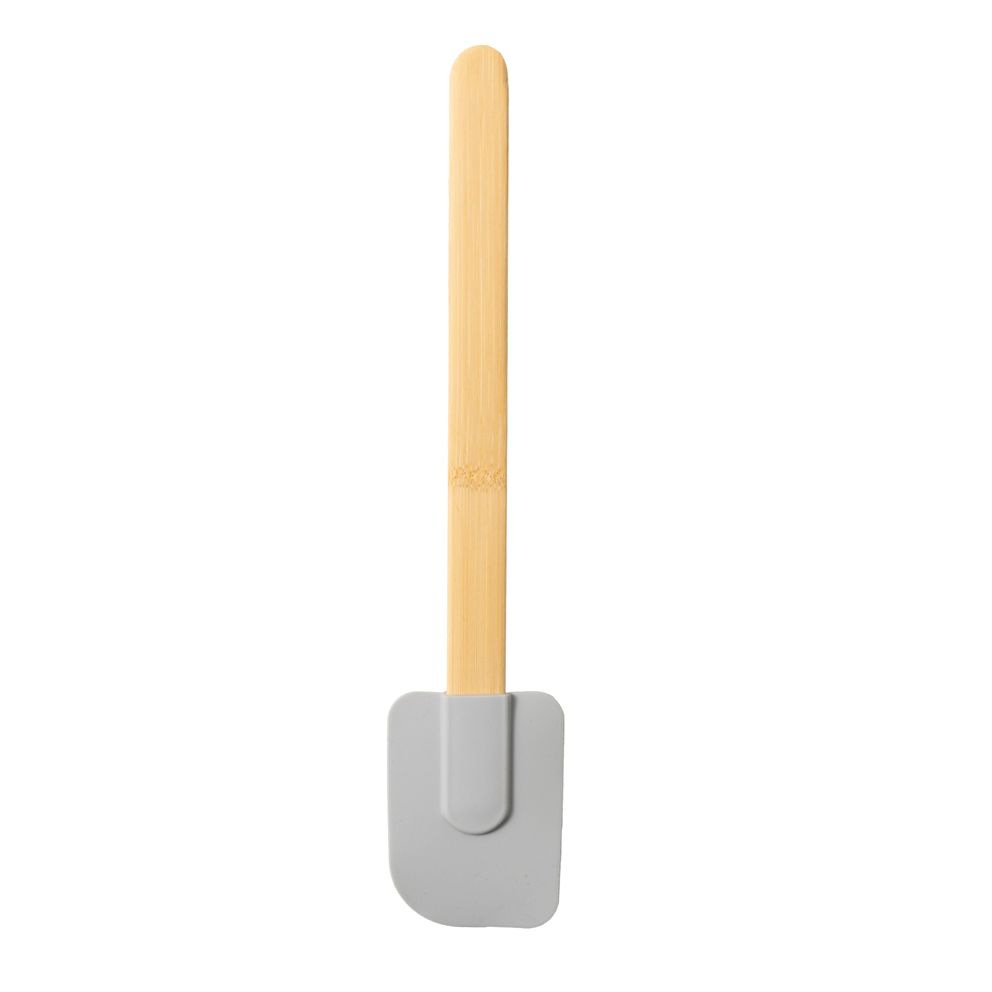 Premium Silicone Silicone Spatulas Set 4 with Bamboo Handles, Blue - Premium Stainless Steel Cooking Utensil for Non-Stick Pots Detail
