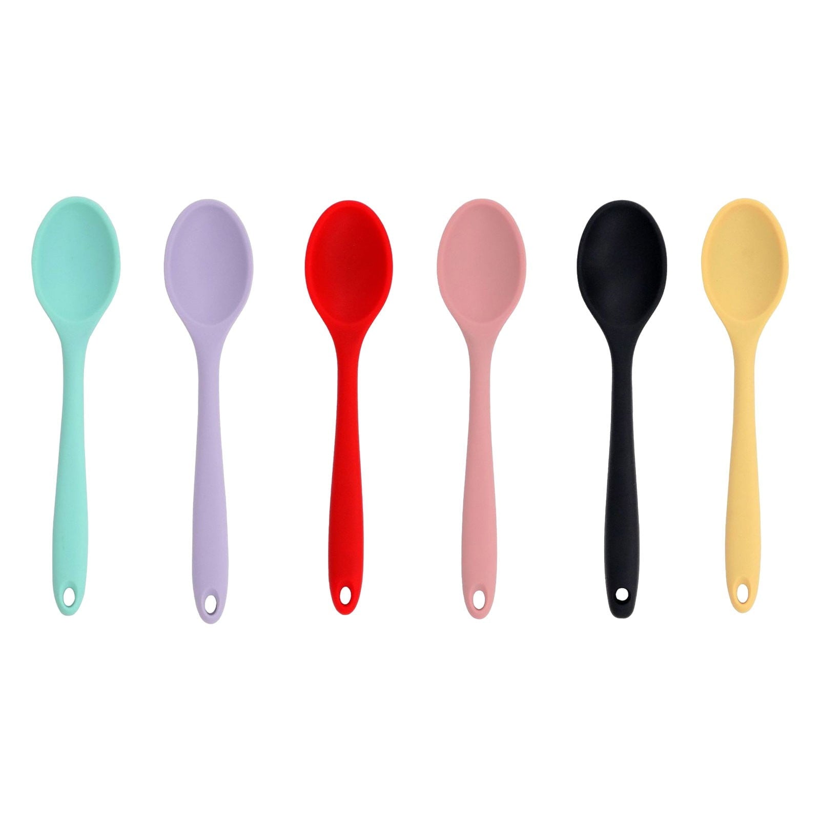 Ergonomic Cooking Silicone Slotted Spoon, High Heat Resistant Silicone Cooking Spoon, 2Pcs Nonstick Silicone Mixing Spoon, Durable Kitc... - Ergonomic Kitchen Tongs and Cooking Spoon Utensil Detail