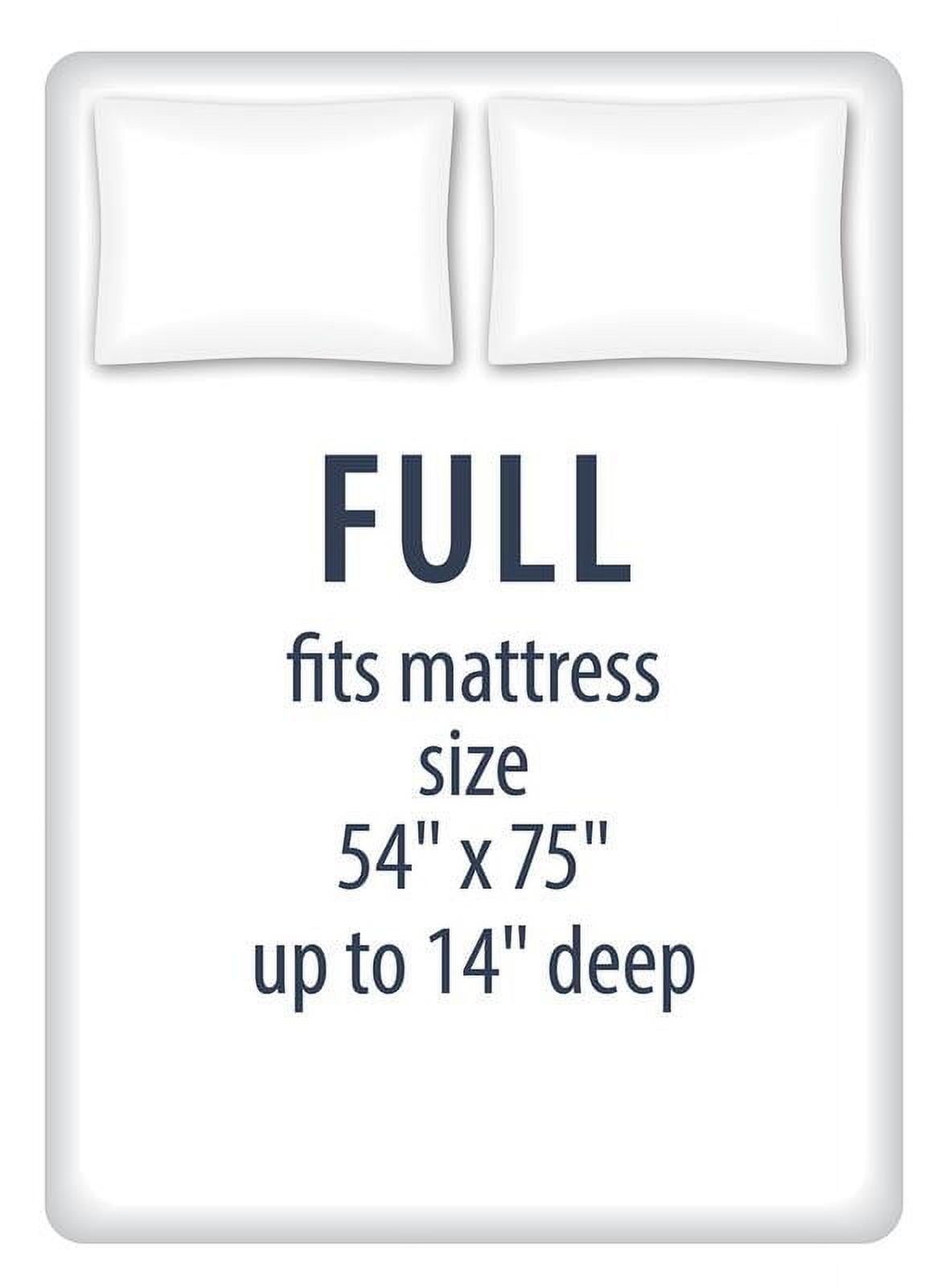 Ultra-Soft Kids Soft Microfiber Sheet Set, Navy Blue Stars, Full, 4 Pieces, Easy Care - Cooling Hotel Quality Bedding Sheets and Pillowcases Detail