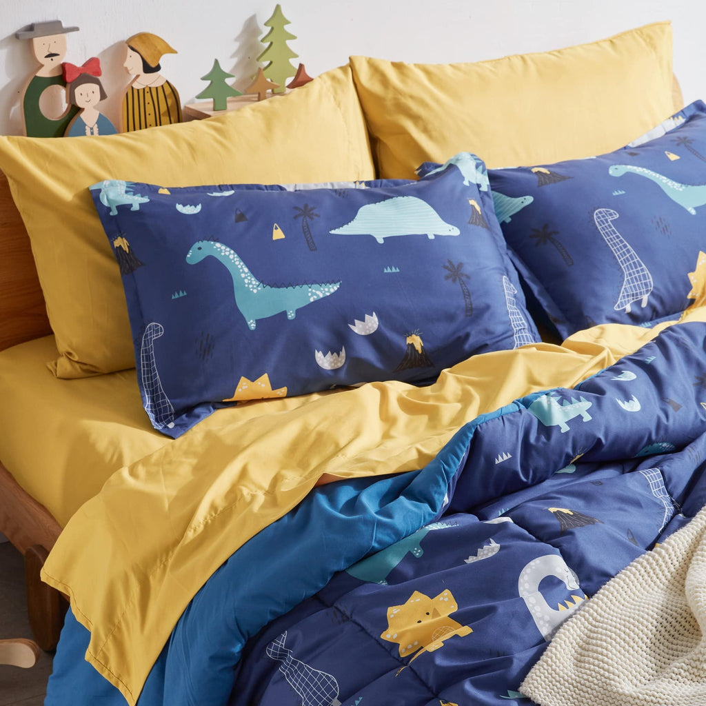 Luxurious Quilted Kids Bedding Comforter Set Twin/Twin Xl Size - Super Soft & Cute Printed 2-Piece Comforter Set All Seasons for Boys, ... - Hypoallergenic Ultra-Fluffy Quilt for Winter Detail