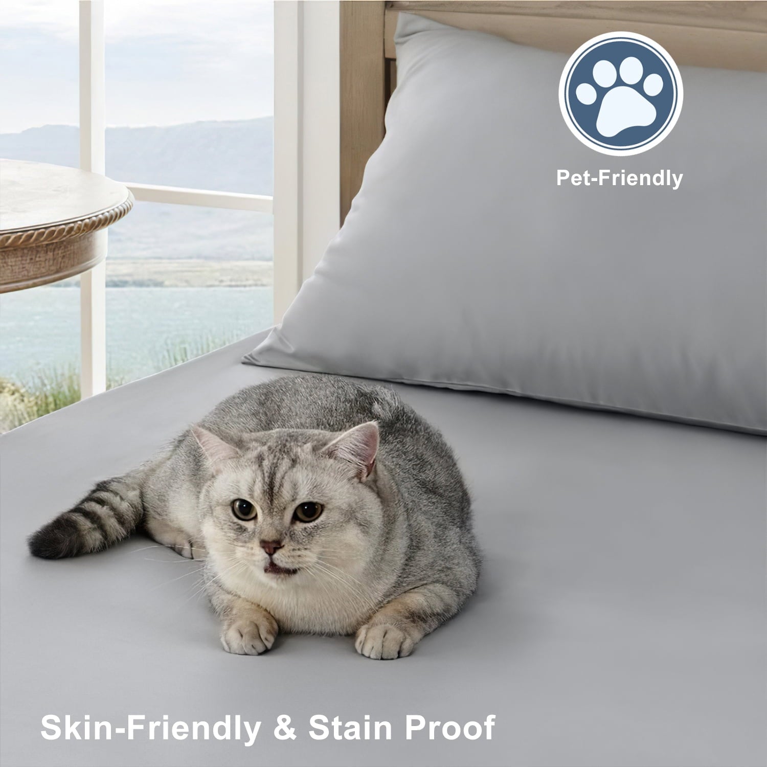 Premium Egyptian Cotton Twin Bed Sheet Set 3 Piece, Hotel Luxury Super Soft 1800 Series Microfiber Bed Sheets Set, Wrinkle Free Breathable, U... - Cooling Hotel Quality Bedding Sheets and Pillowcases Detail