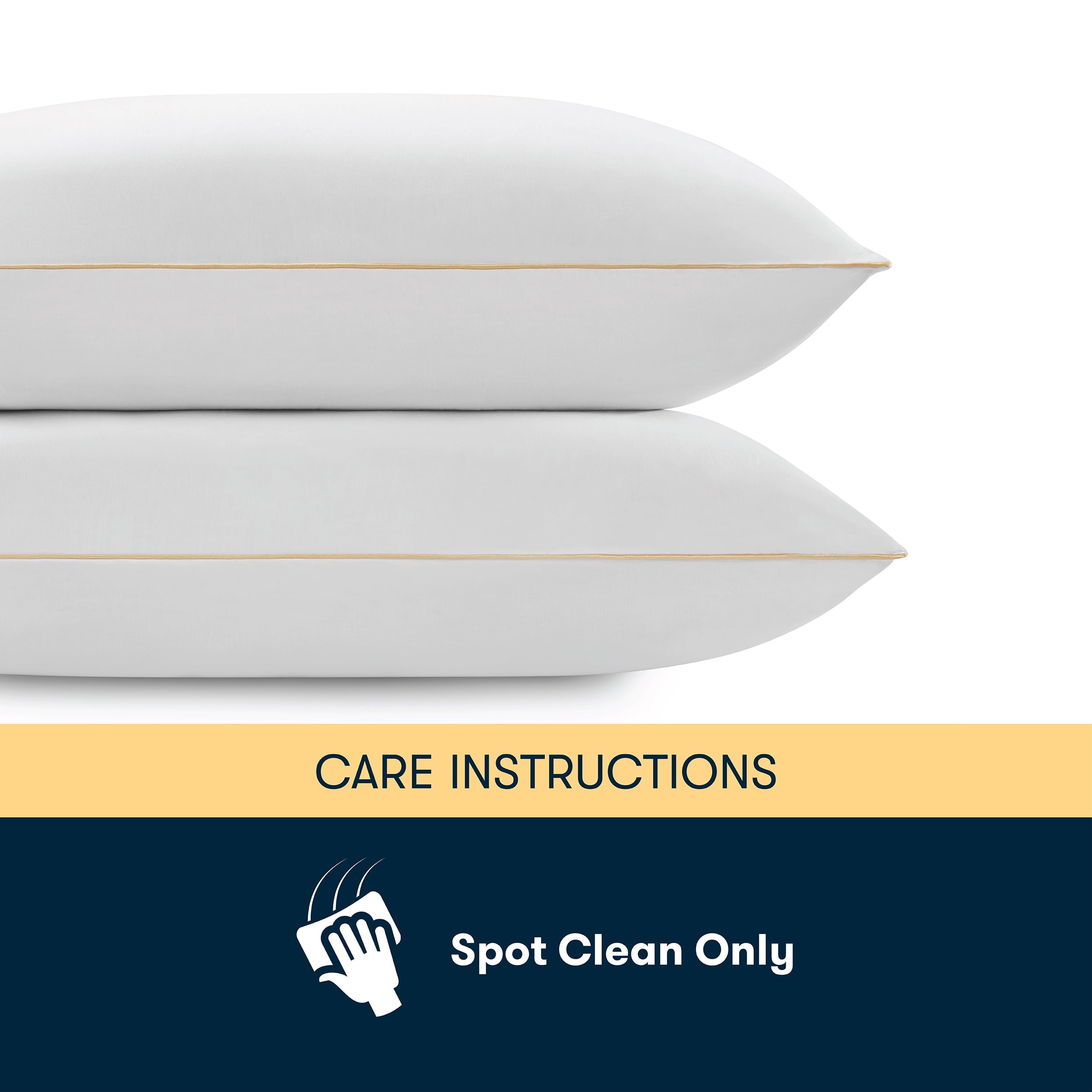 Ergonomic Memory Foam pedic Bounce Back Standard/Queen Bed Pillow, Hypoallergenic Fill - Ergonomic Memory Foam Pillow for Neck Pain Support Detail