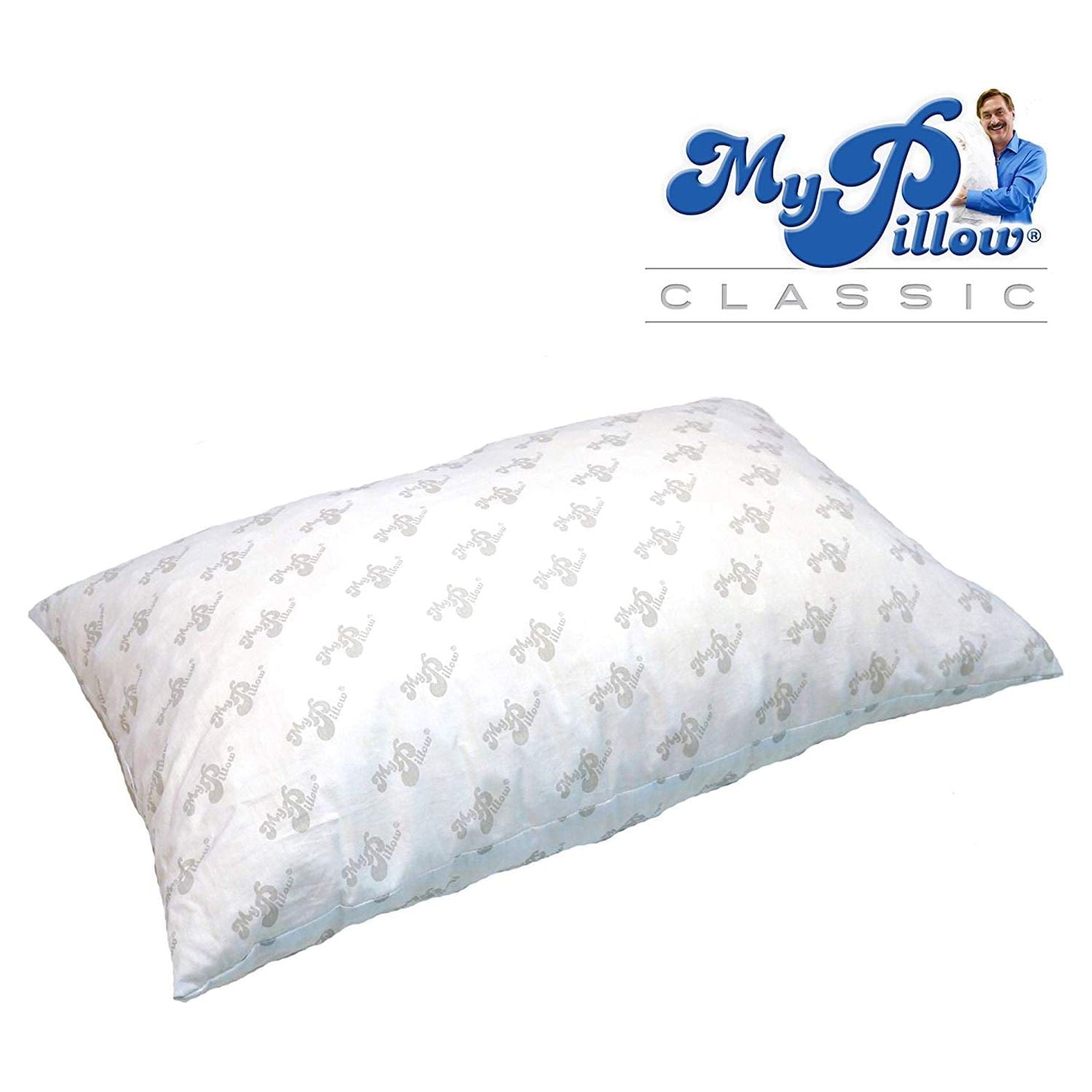 Fluffy Shredded Foam Queen Size Bed Deep Sleep Pillow, White Medium Fill - Ergonomic Memory Foam Pillow for Neck Pain Support Detail