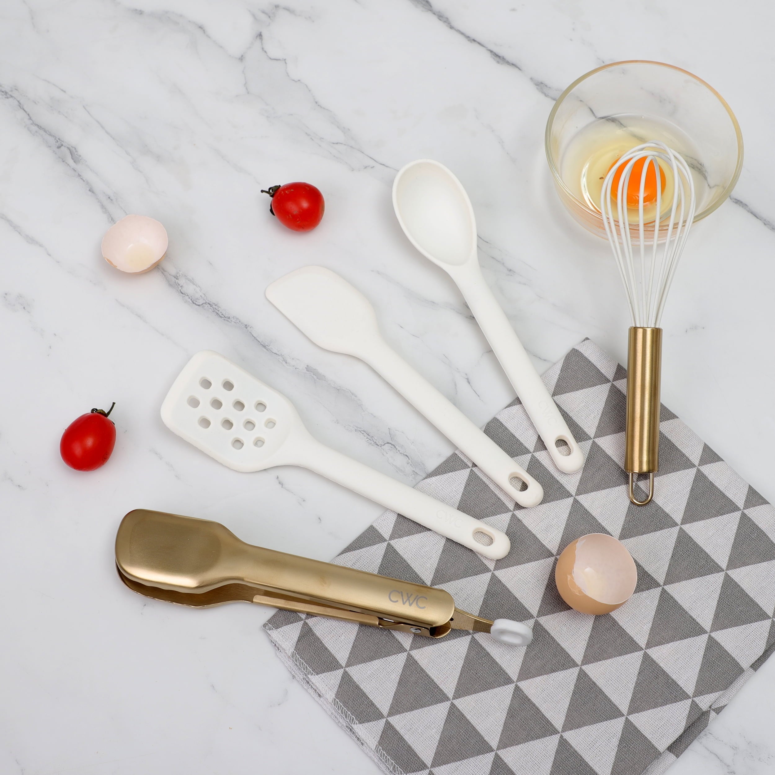 Heavy Duty 5-Piece Mini Silicone Utensil Set Durable & Nonstick Safe - Multi-Purpose Hand Tool for Daily Meal Prep Detail